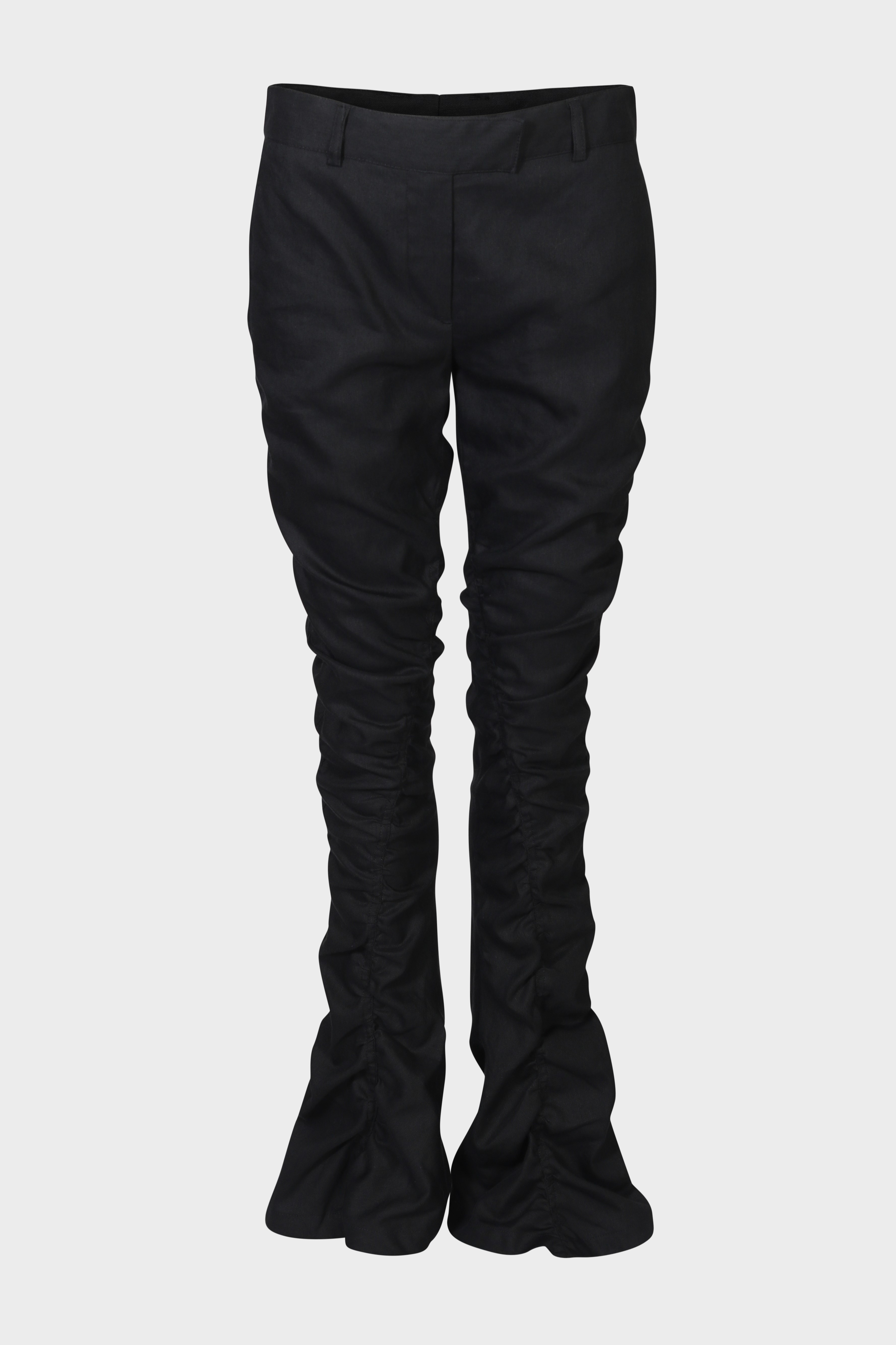 ACNE STUDIOS Linen Flare Pant in Black 40