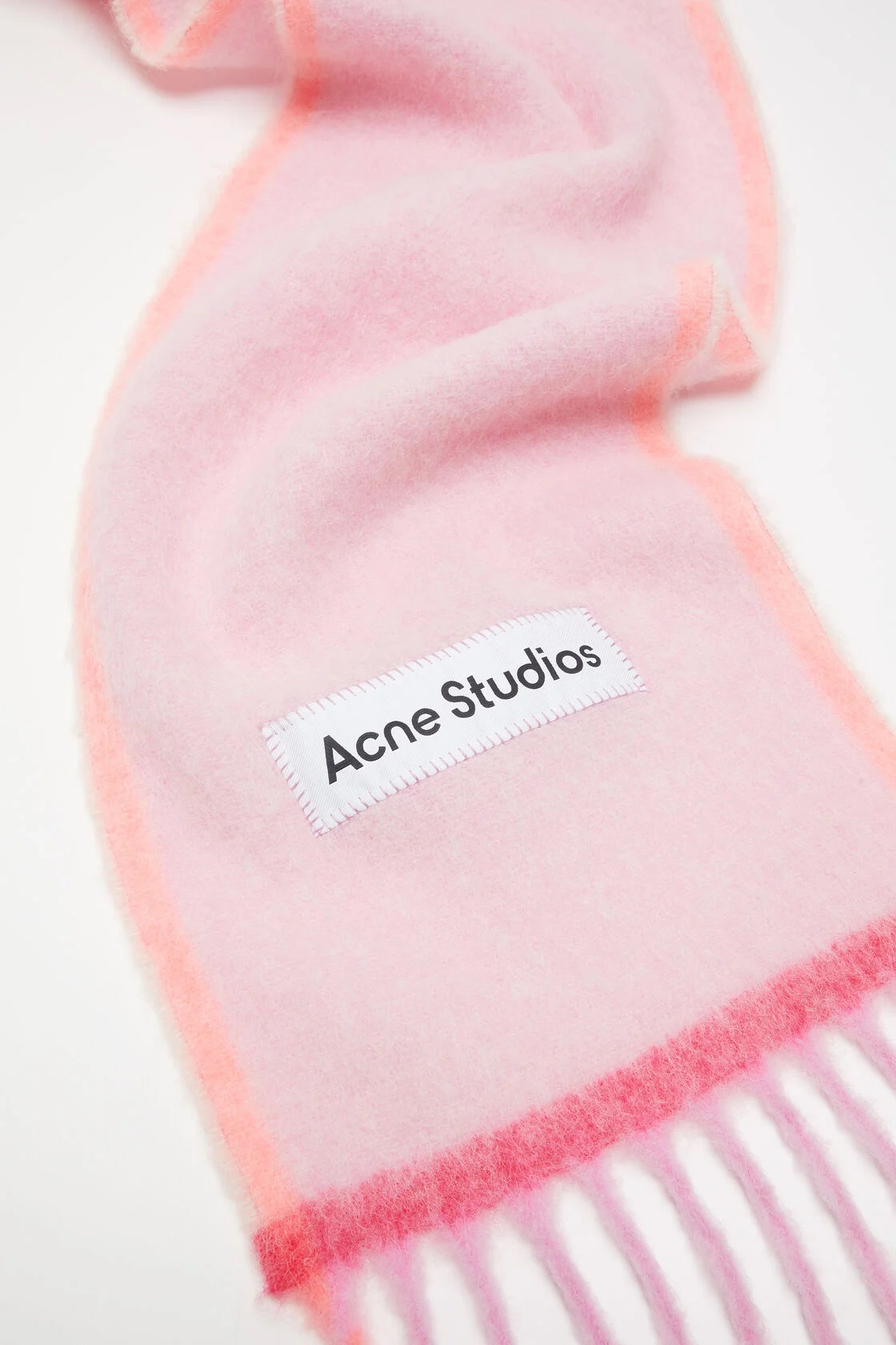 ACNE STUDIOS Fluffy Mohair Scarf in Pink