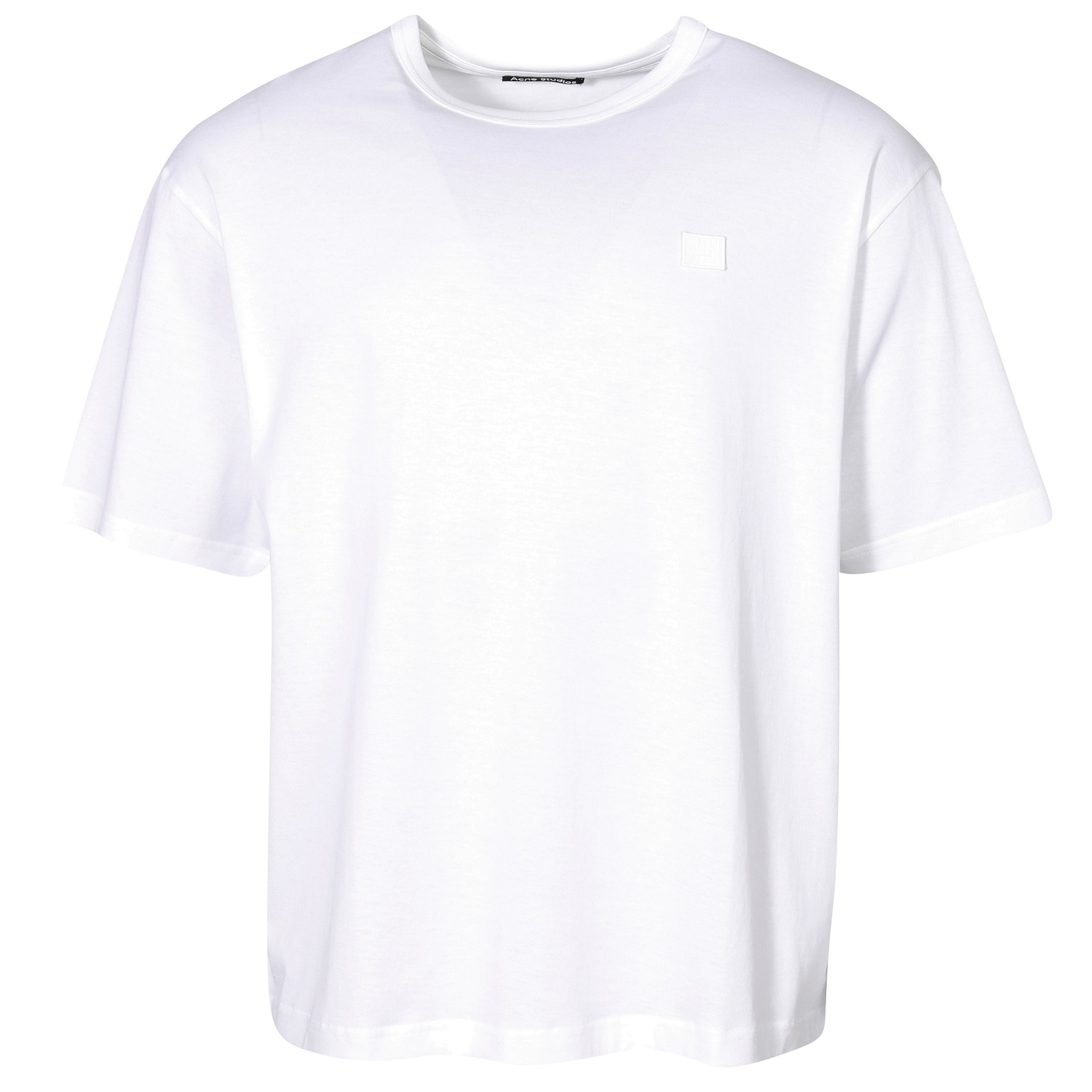 ACNE STUDIOS Unisex Oversize Face T-Shirt in Optic White S