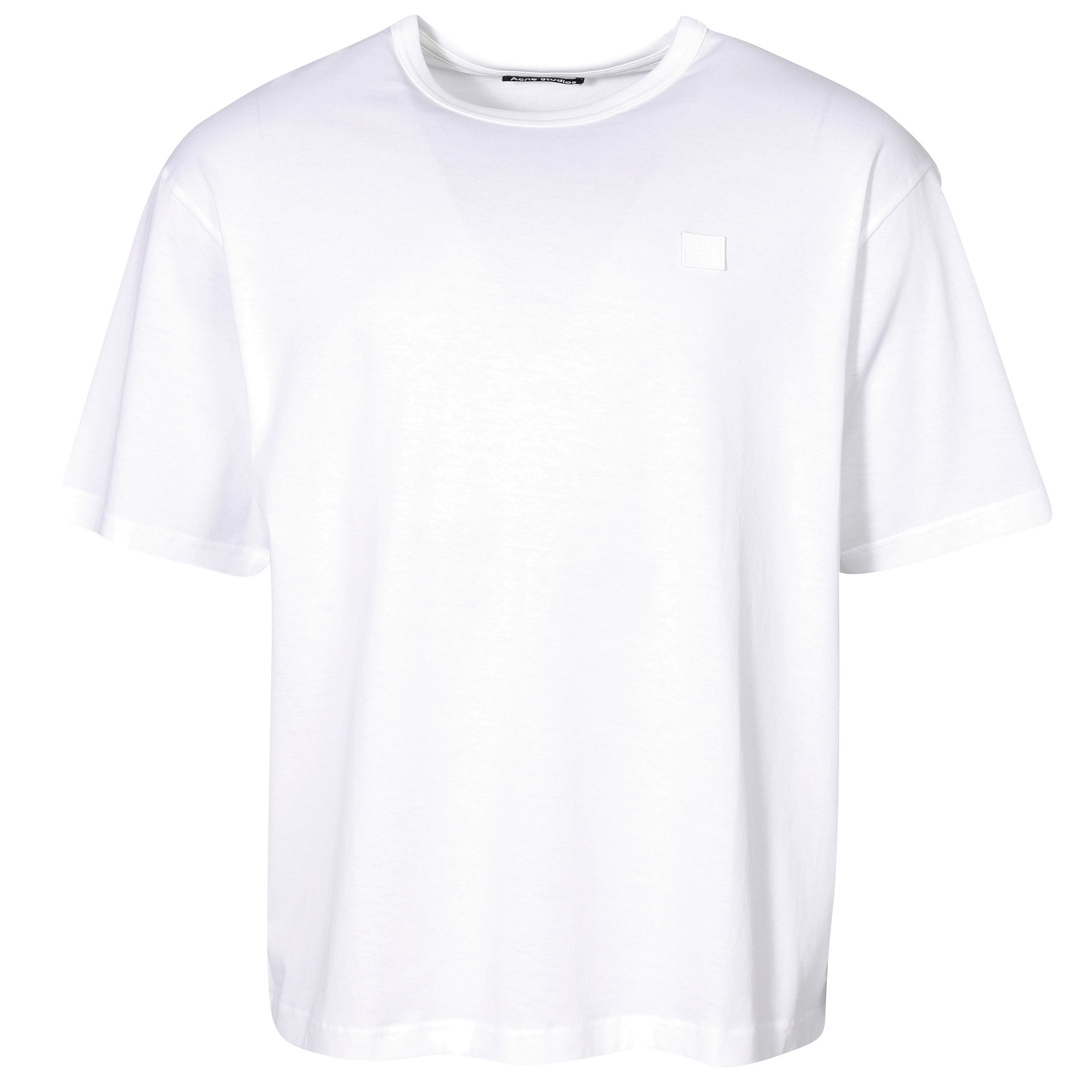 ACNE STUDIOS Unisex Oversize Face T-Shirt in Optic White XS