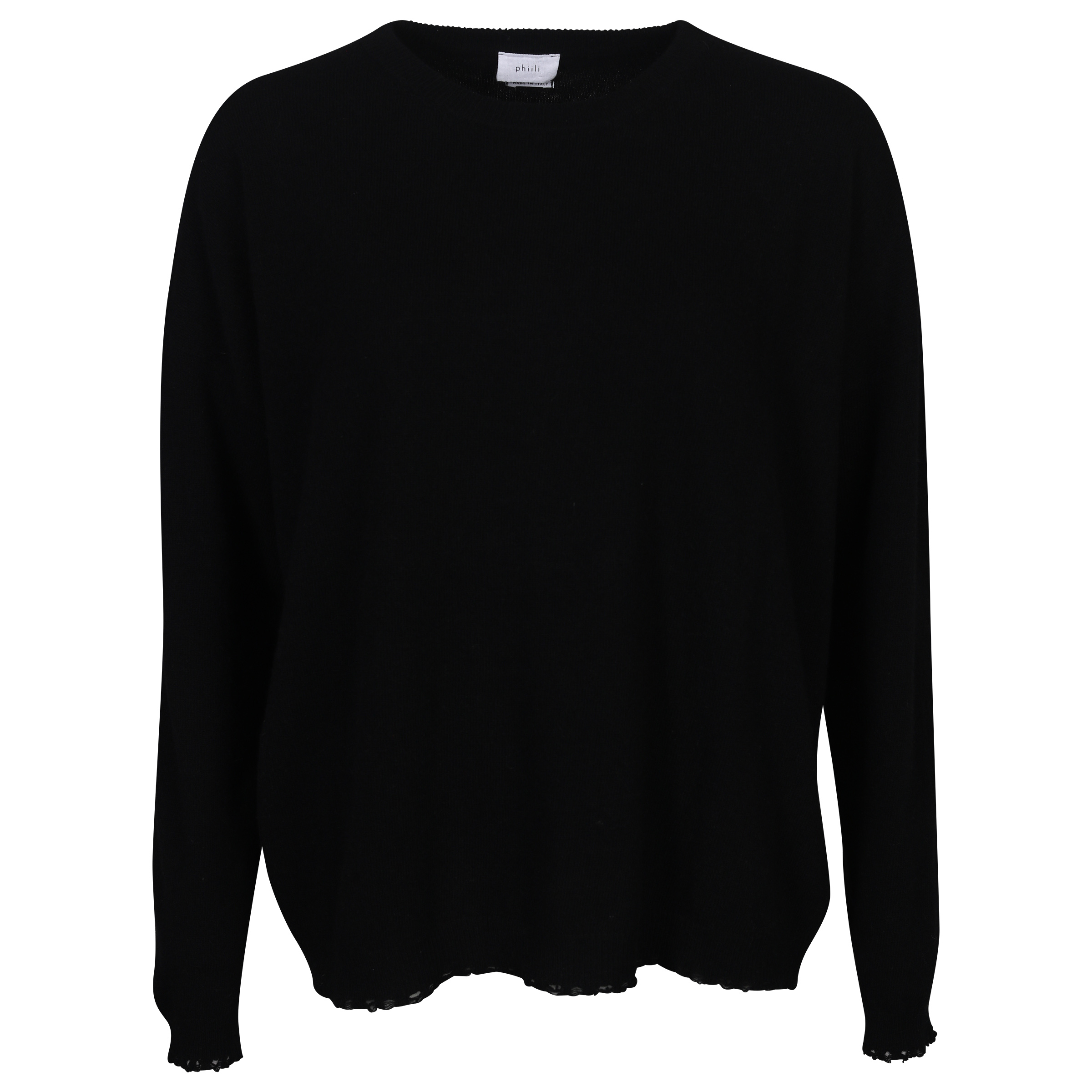 Phiili Recycled Cashmere Sweater in Black