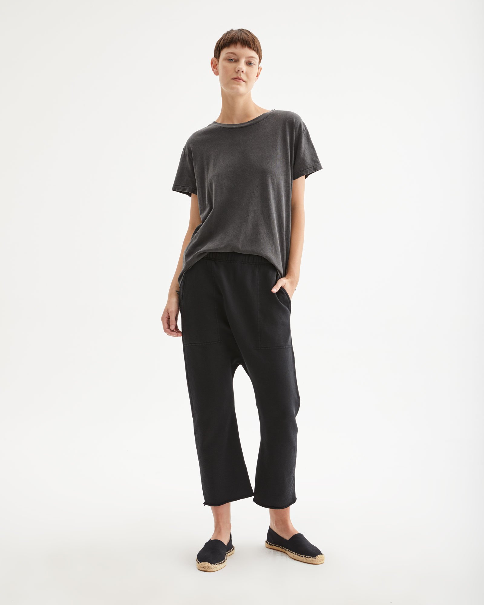 Nili Lotan SF Sweatpant Washed Black