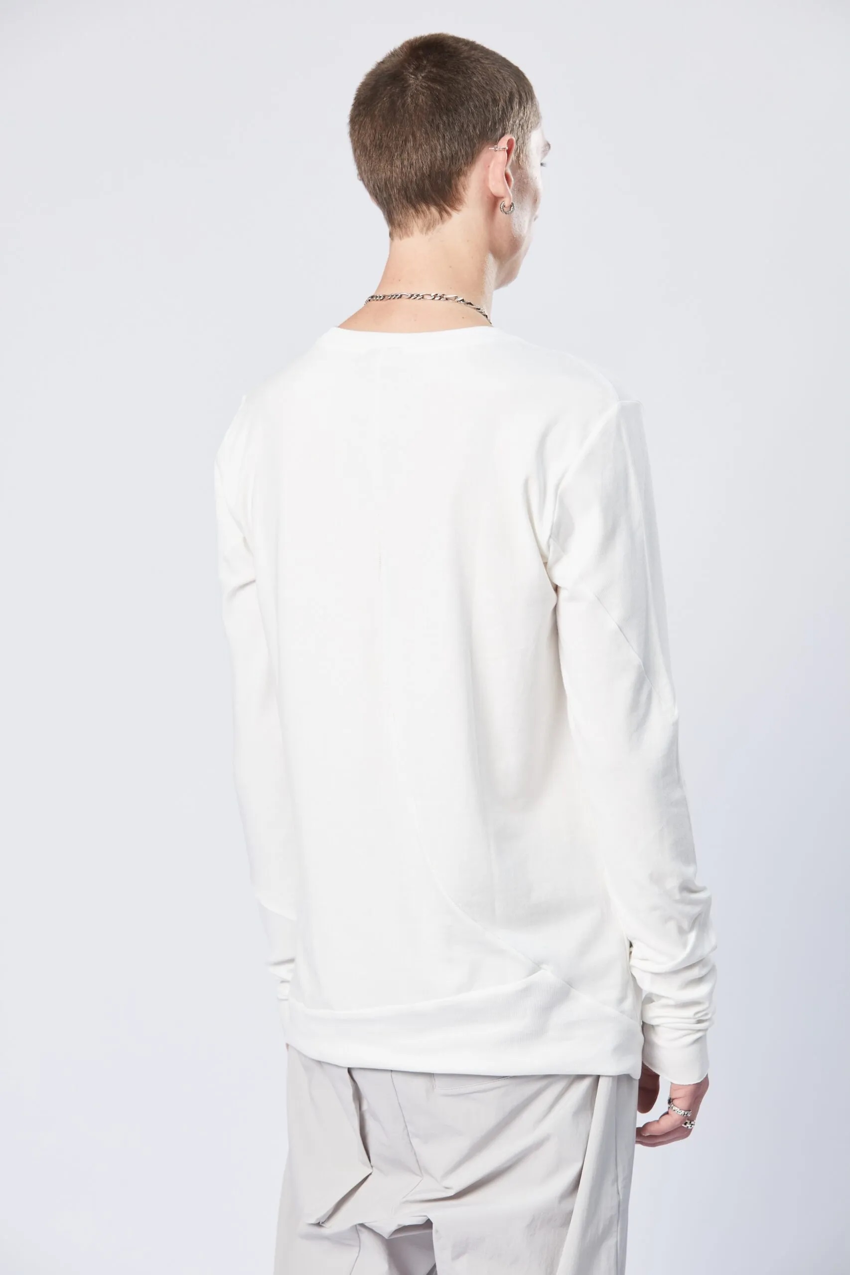 THOM KROM Longsleeve in Off White S