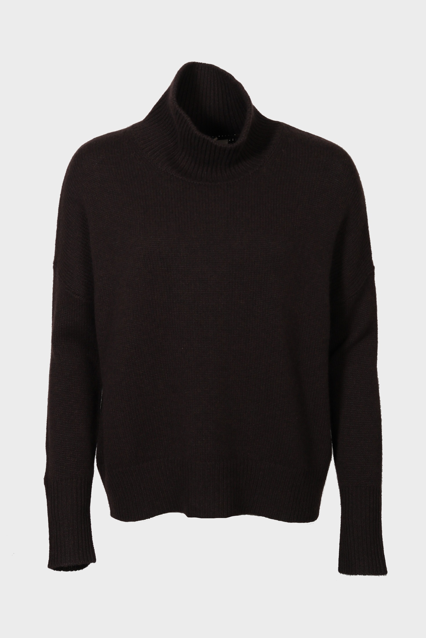 LISA YANG Heidi Cashmere Turtleneck in Dark Oak