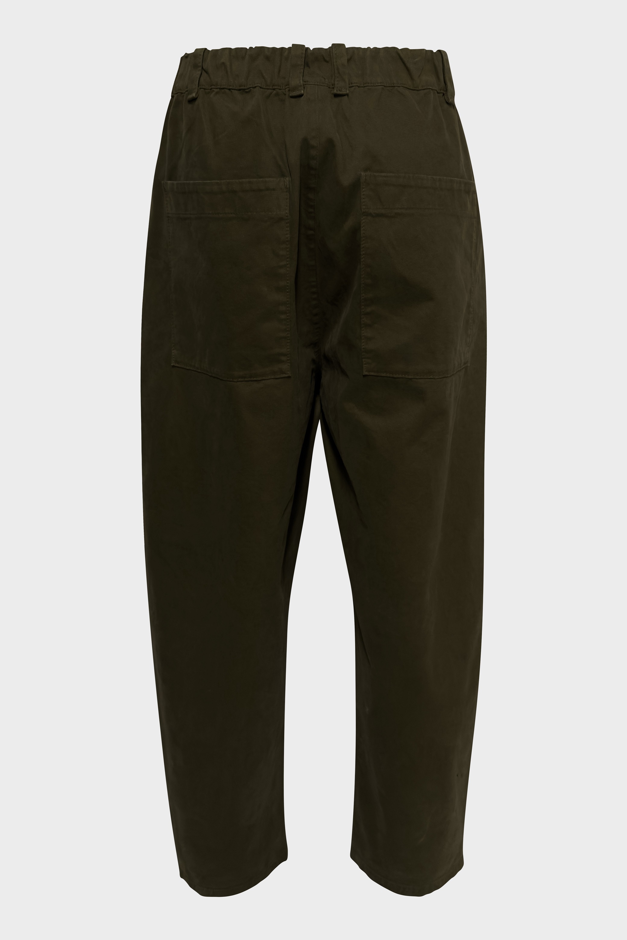 TRANSIT UOMO Cotton Stretch Ballon Pant in Olive