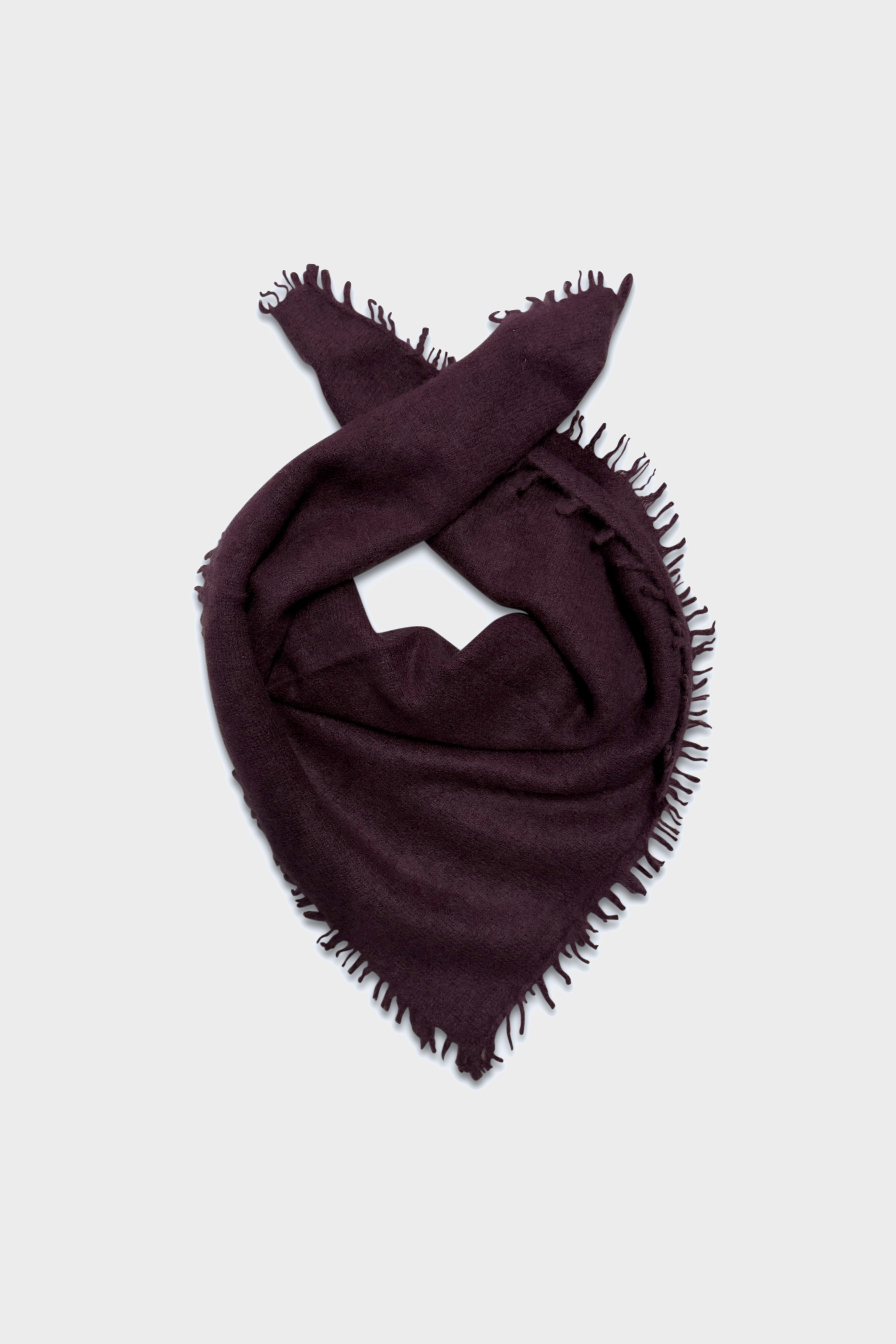 WARM ME Cashmere Bandana in Aubergine WARM ME Cashmere Bandana in Aubergine