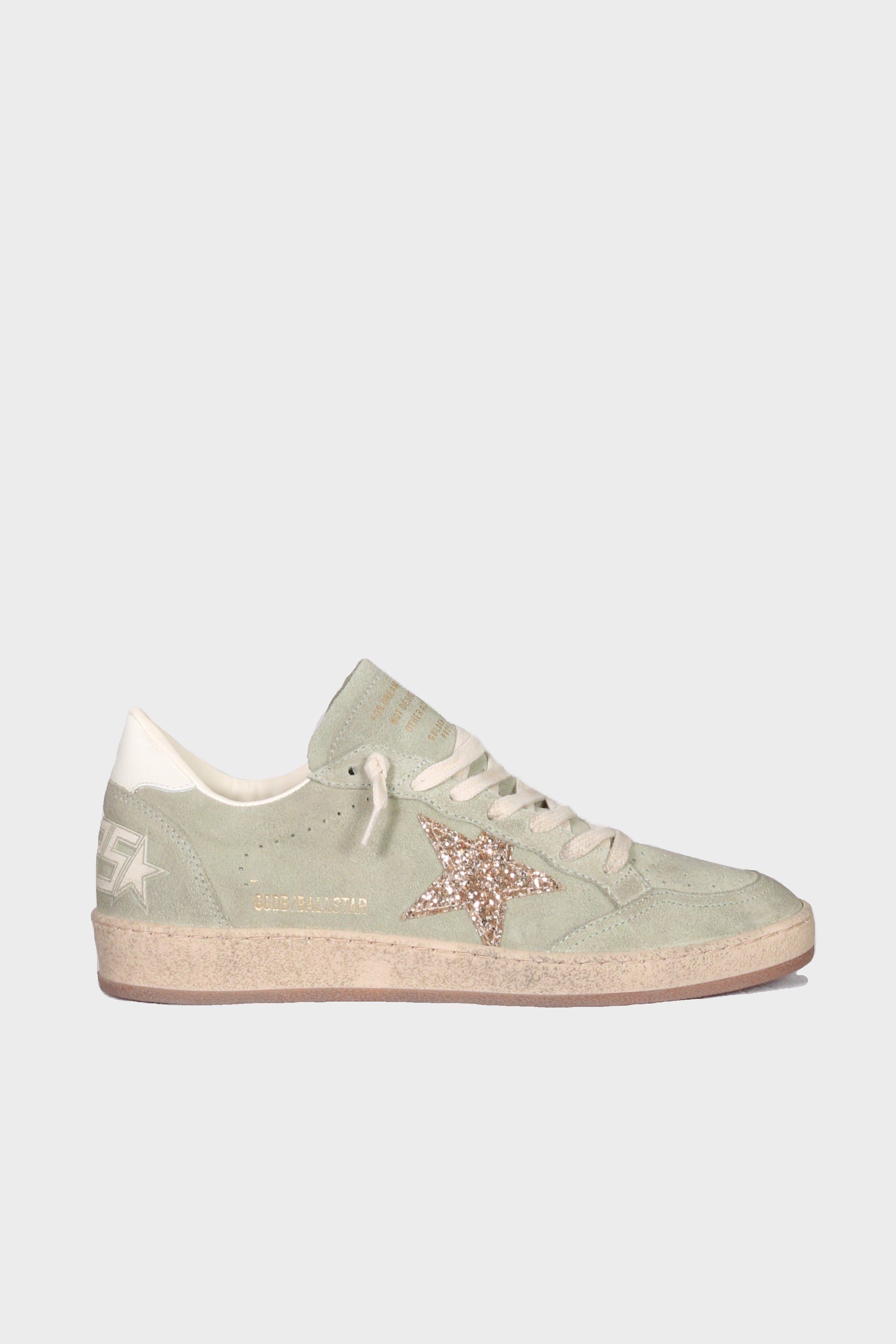 GOLDEN GOOSE Ballstar Suede in Sage