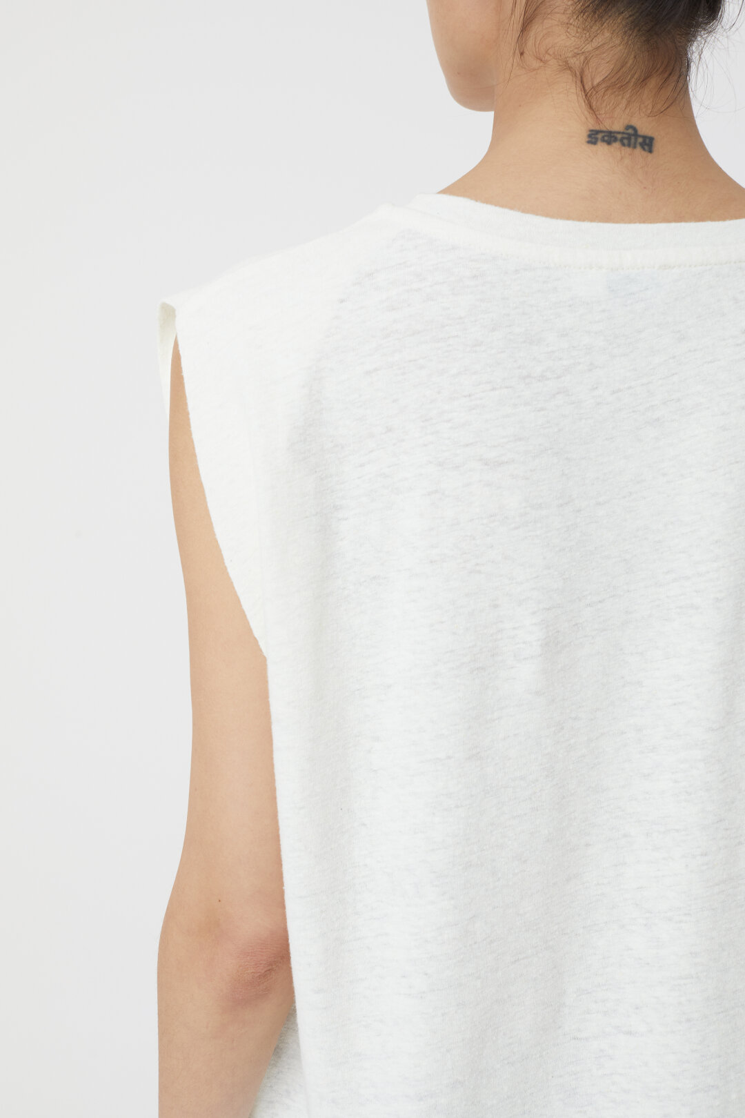 CLOSED Sleeveless T-Shirt in Ivory