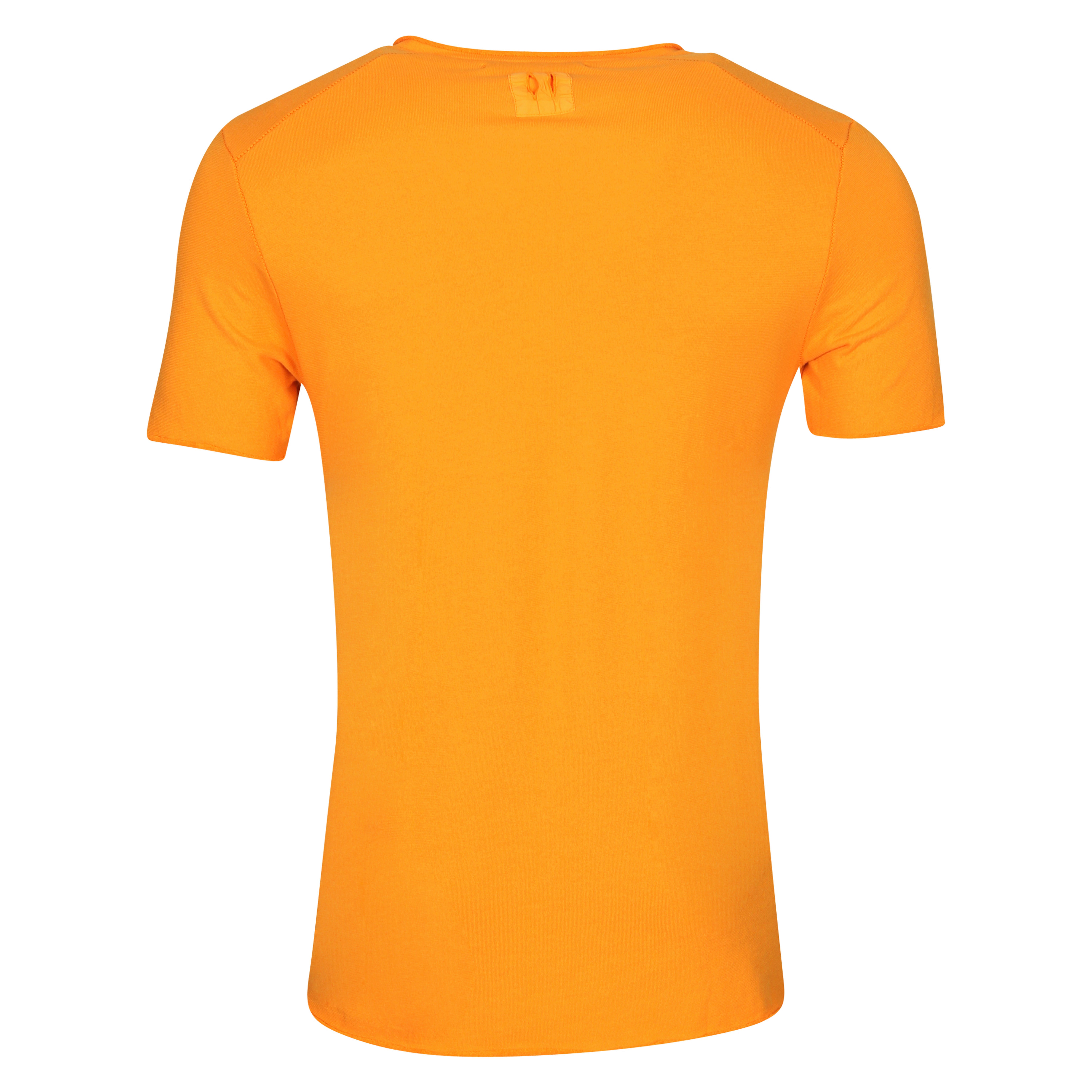 Hannes Roether Frottee V-Neck T-Shirt in Bellini L
