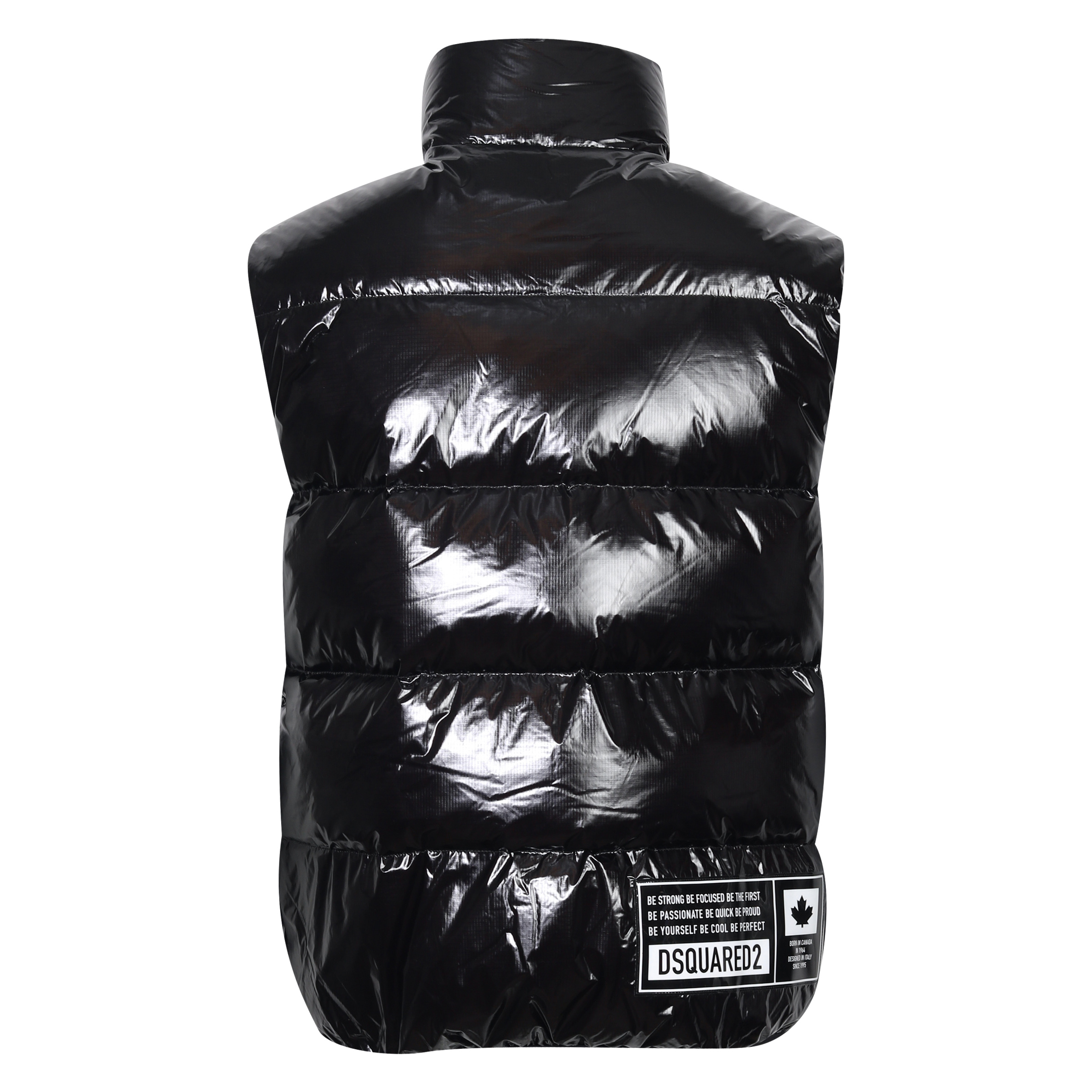 Dsquared Quilted Gilet Black Varnish Black