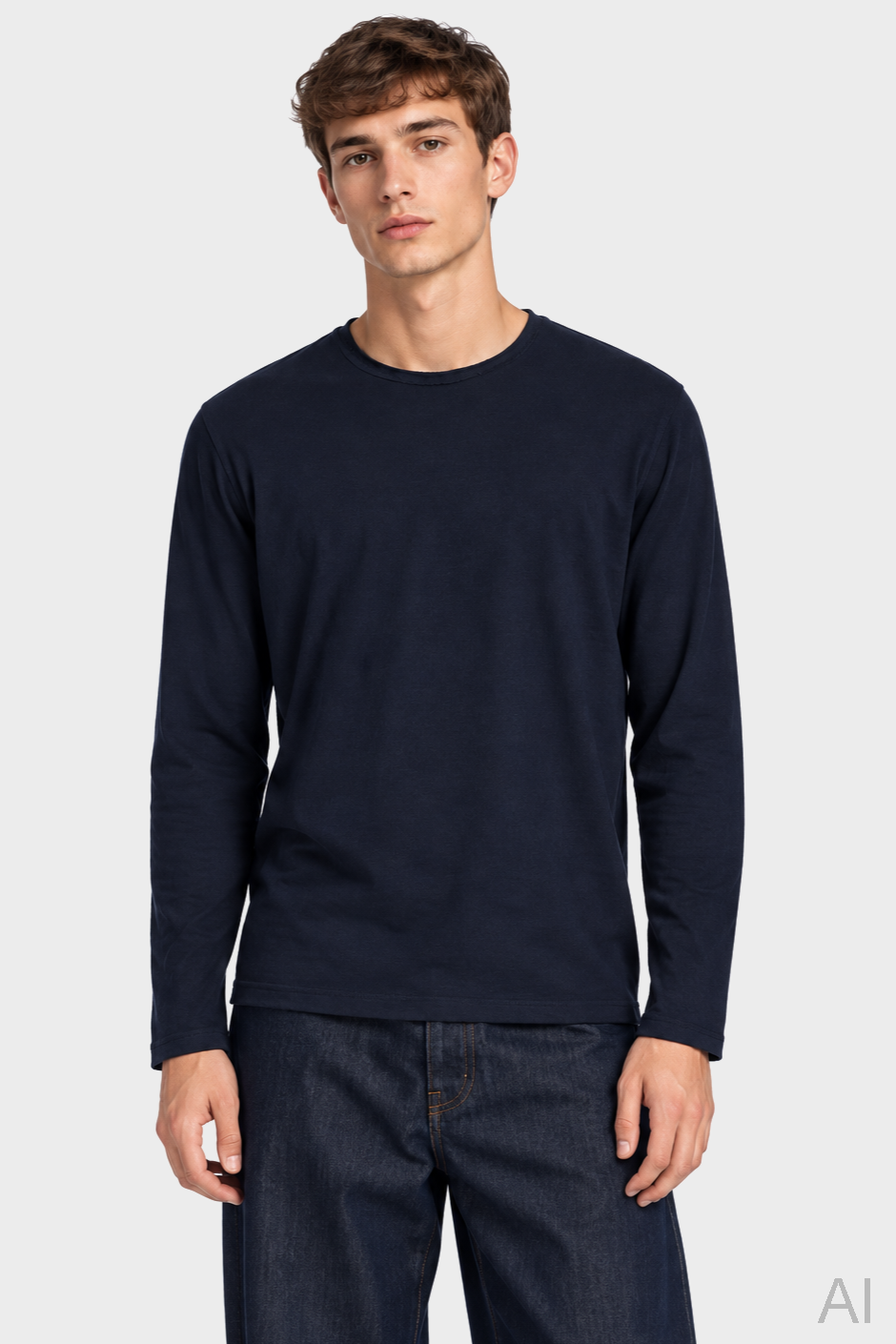 HANNES ROETHER Longsleeve in Navy