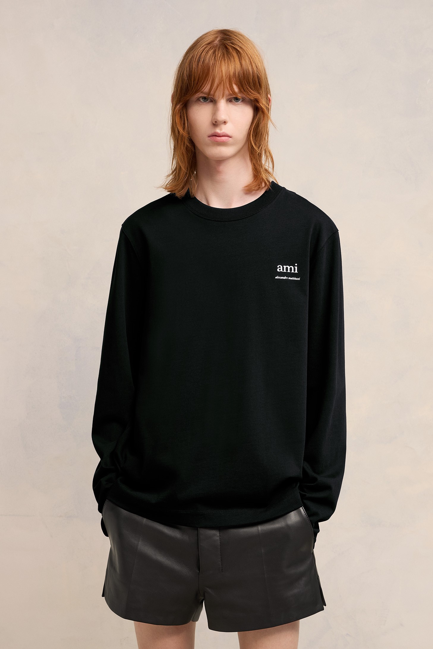 AMI PARIS Alexandre Mattiussi Longsleeve in Black XXL