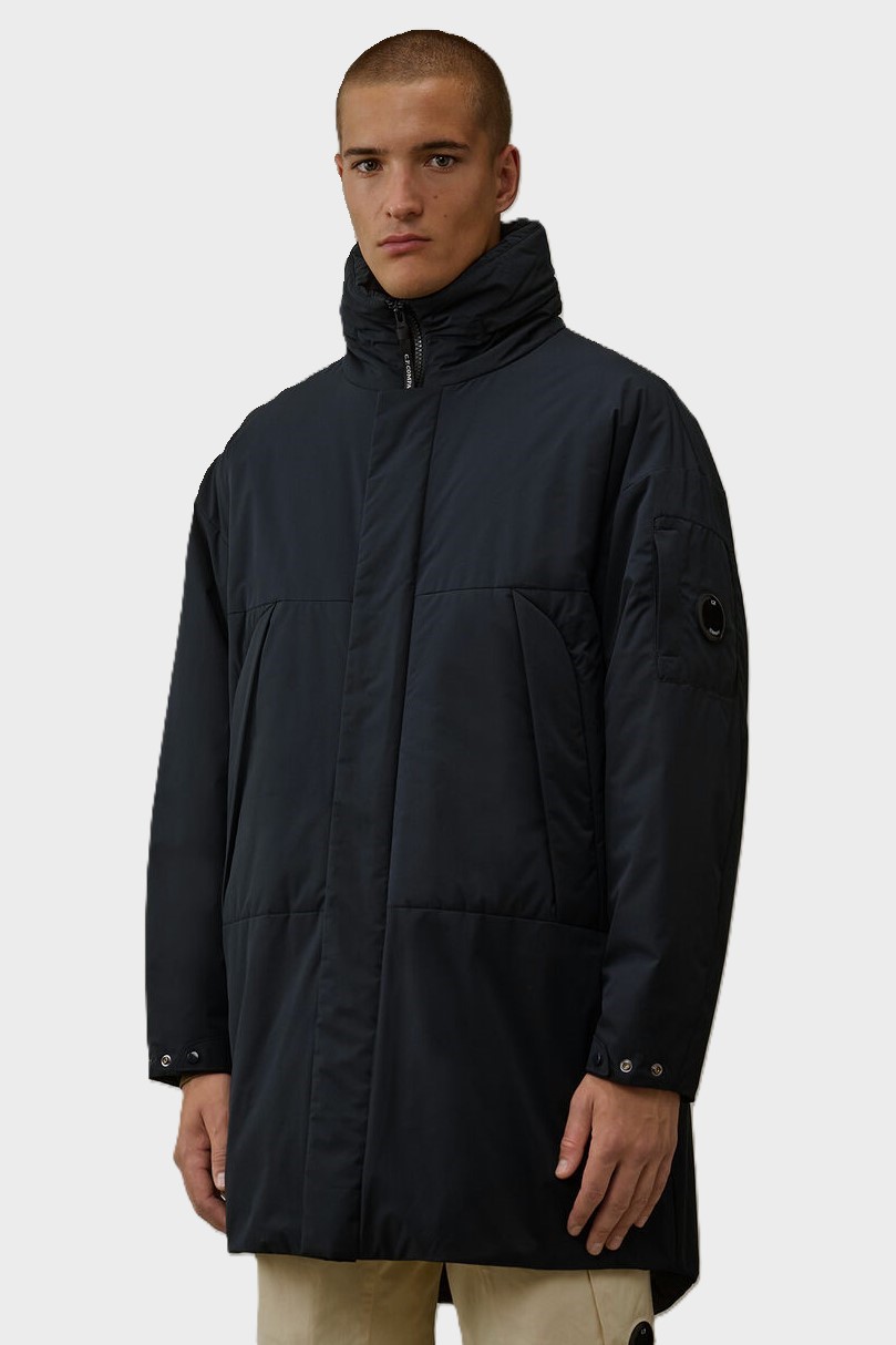 C.P. COMPANY Pro Tek Long Jacket in Total Eclipse