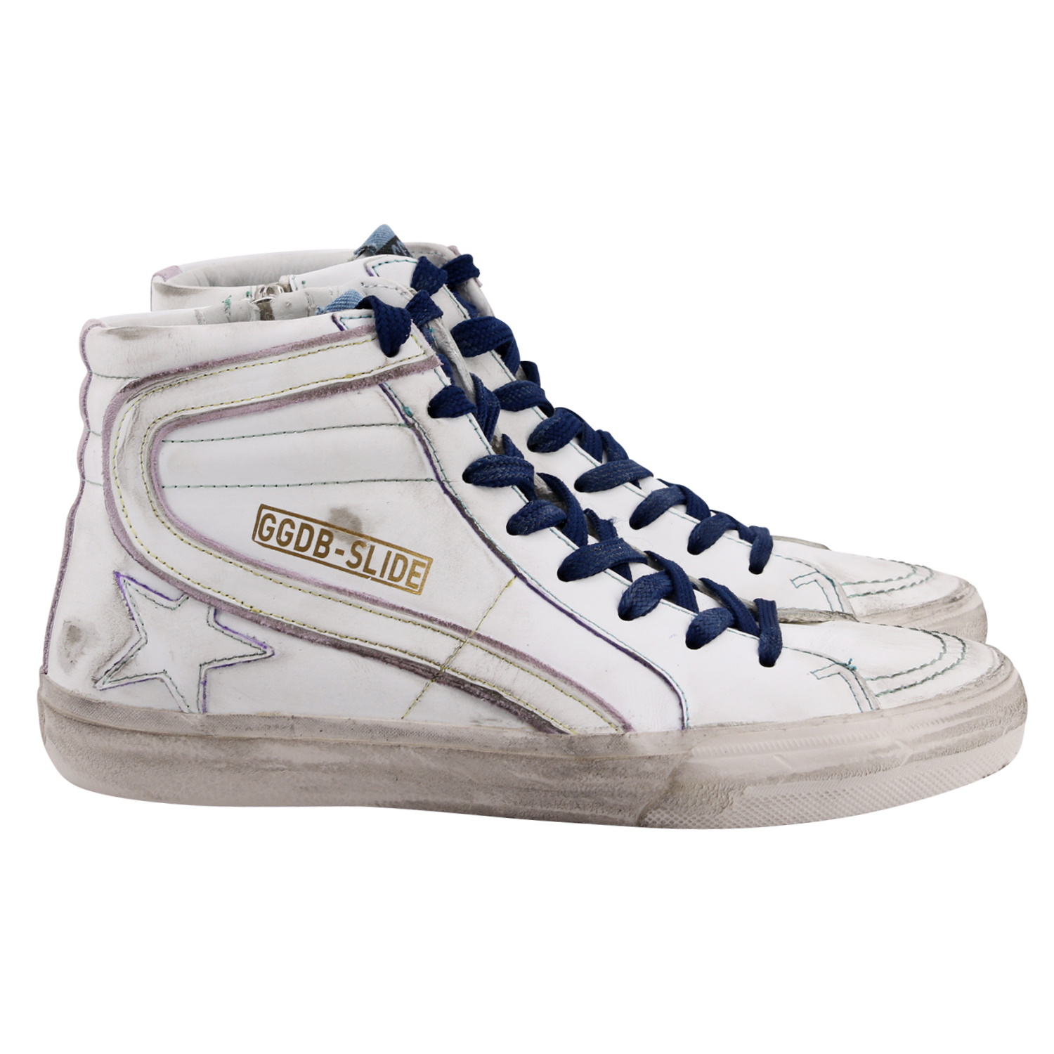 Golden Goose Sneaker Slide White Contrast Stitching 36