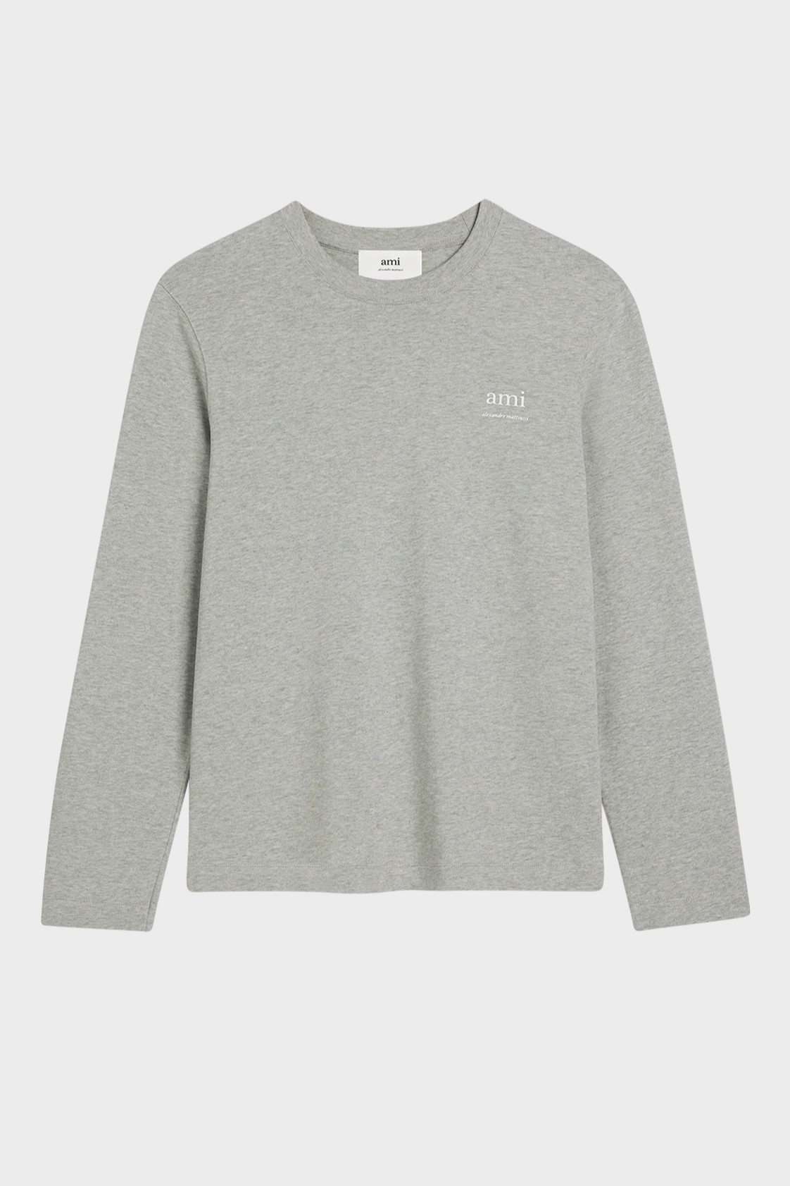 AMI PARIS Alexandre Mattiussi Longsleeve in Heather Grey M