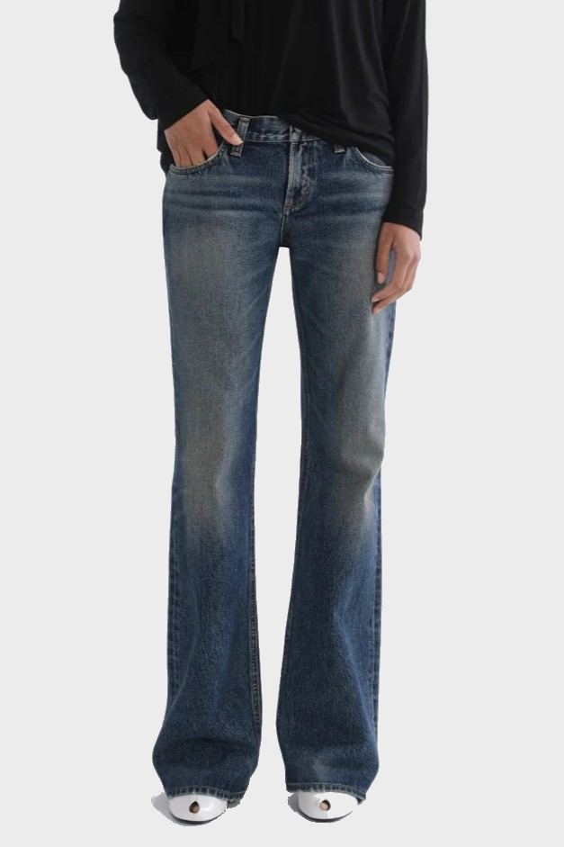 AGOLDE Low Rise Boot Jeans in Combination Wash