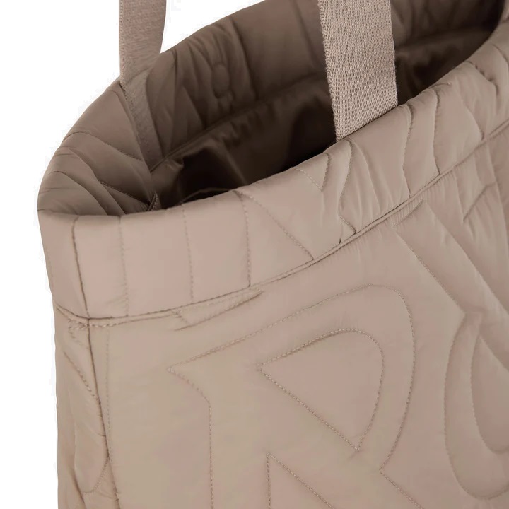 REPRESENT Initial Quilted Tote Bag in Mushroom