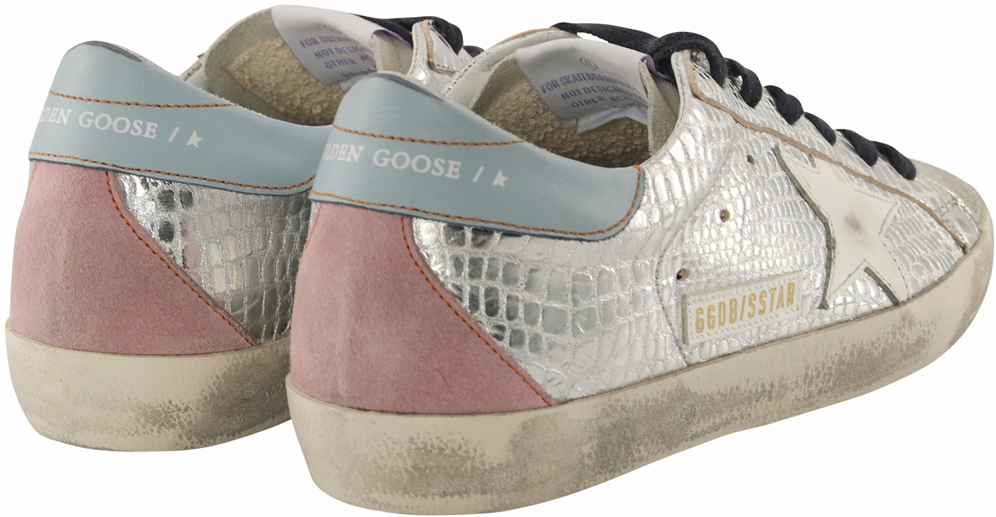 Golden Goose Sneaker Superstar Silver Laminated