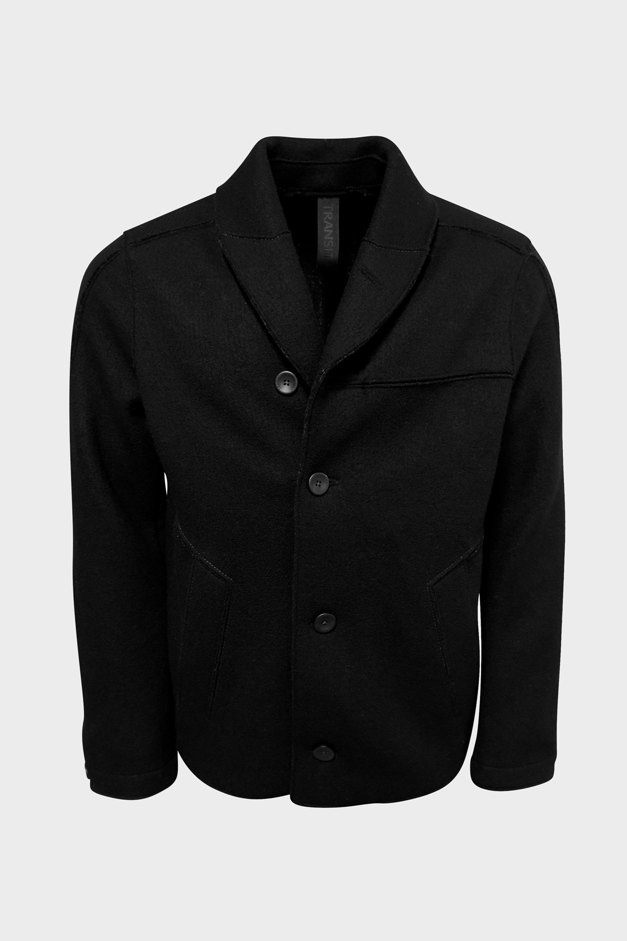 TRANSIT UOMO Wool Jacket in Black