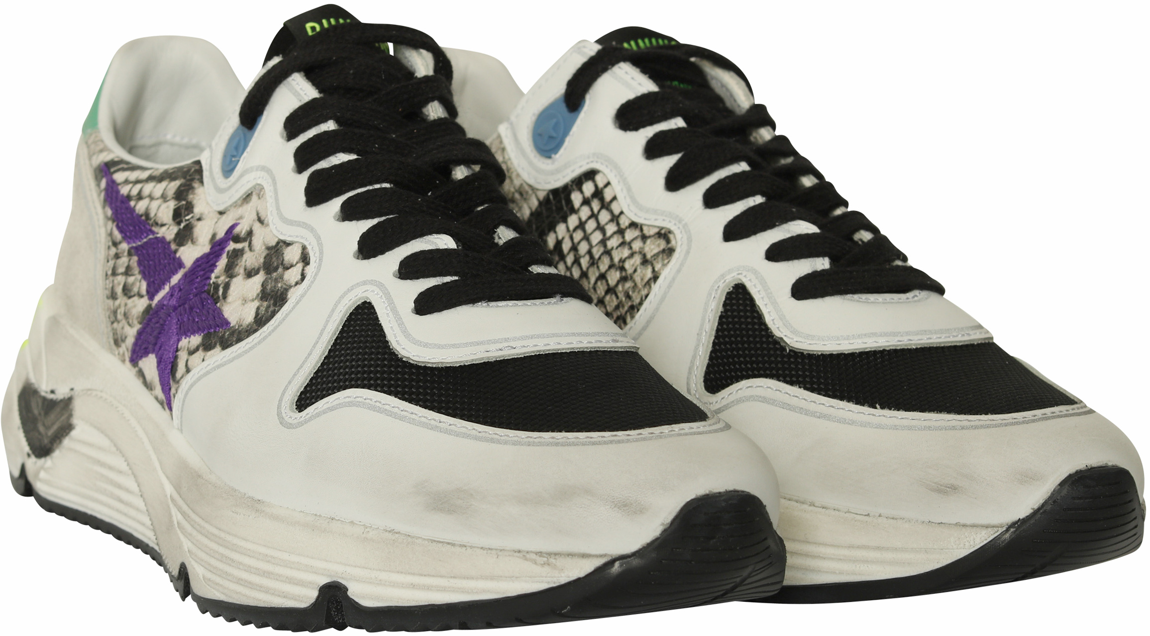 Golden Goose Sneakers Running Natural Snake