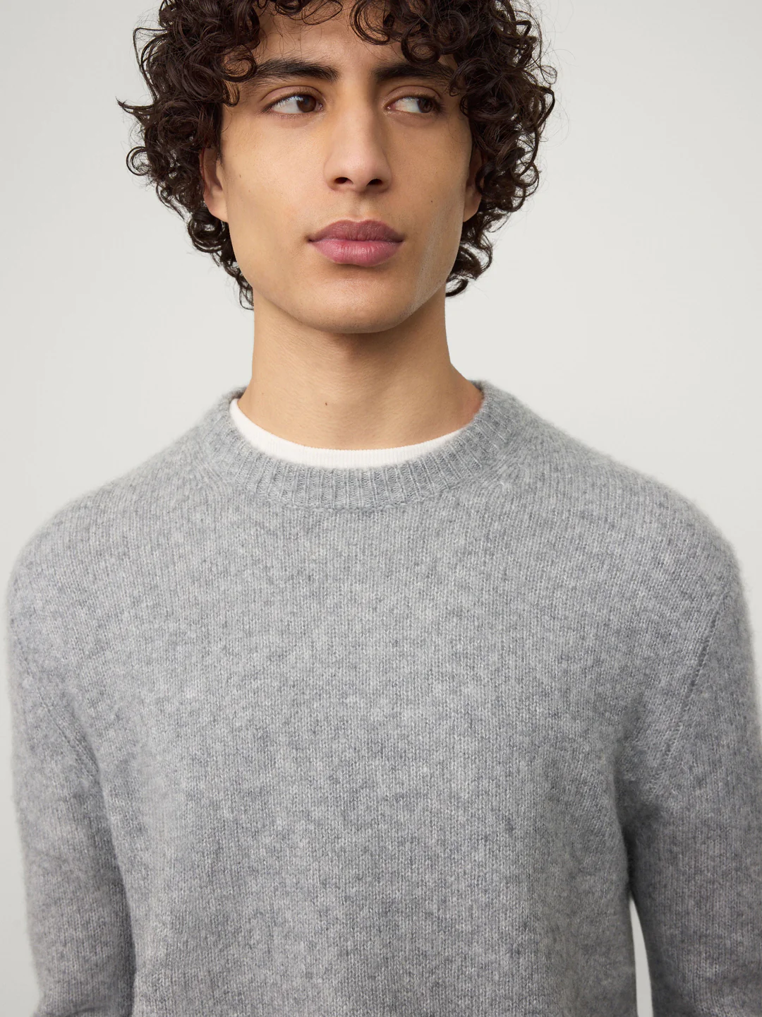 LISA YANG Baxter Cashmere Sweater in Cloudy Grey