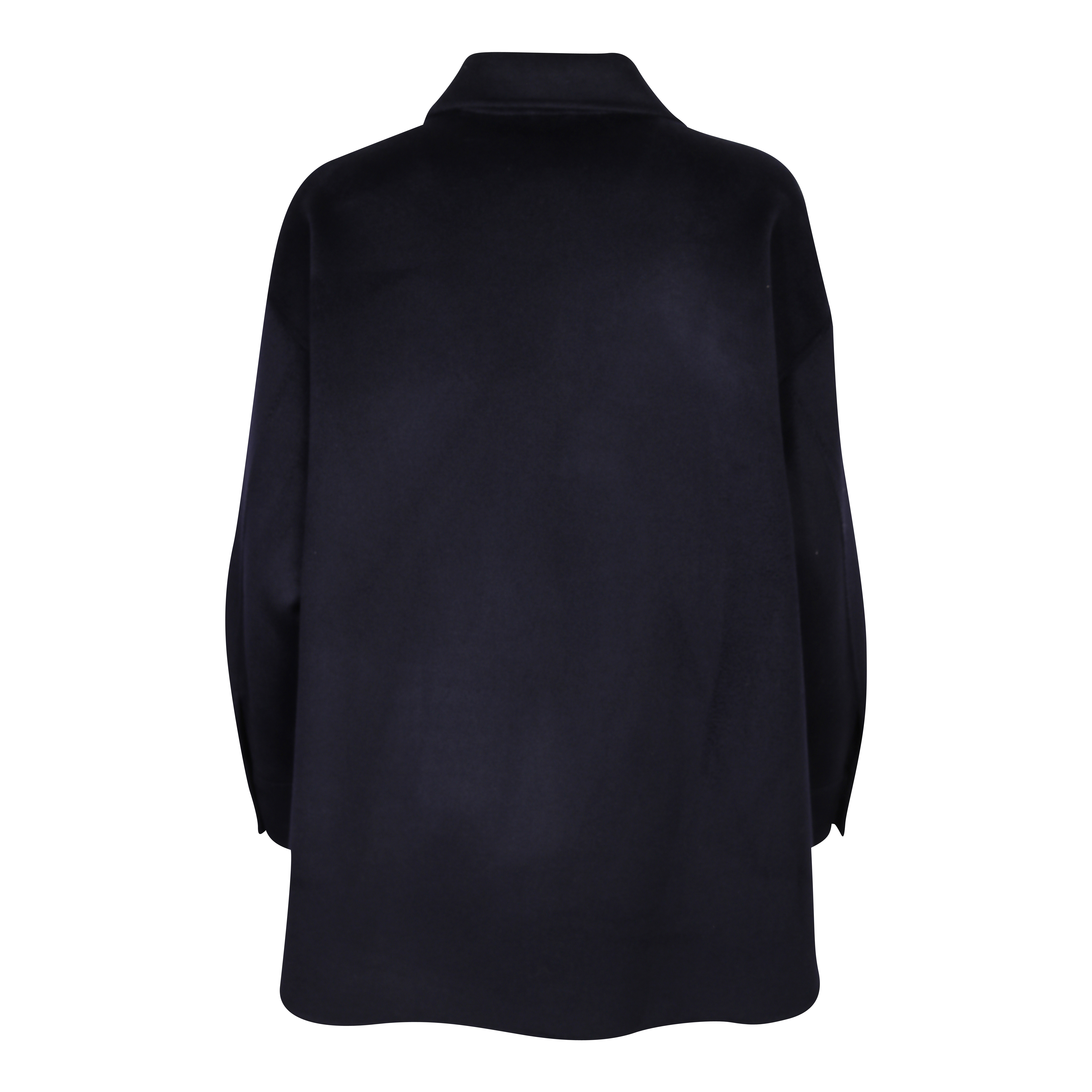 Flona Wool/Cashmere Overshirt in Navy XS