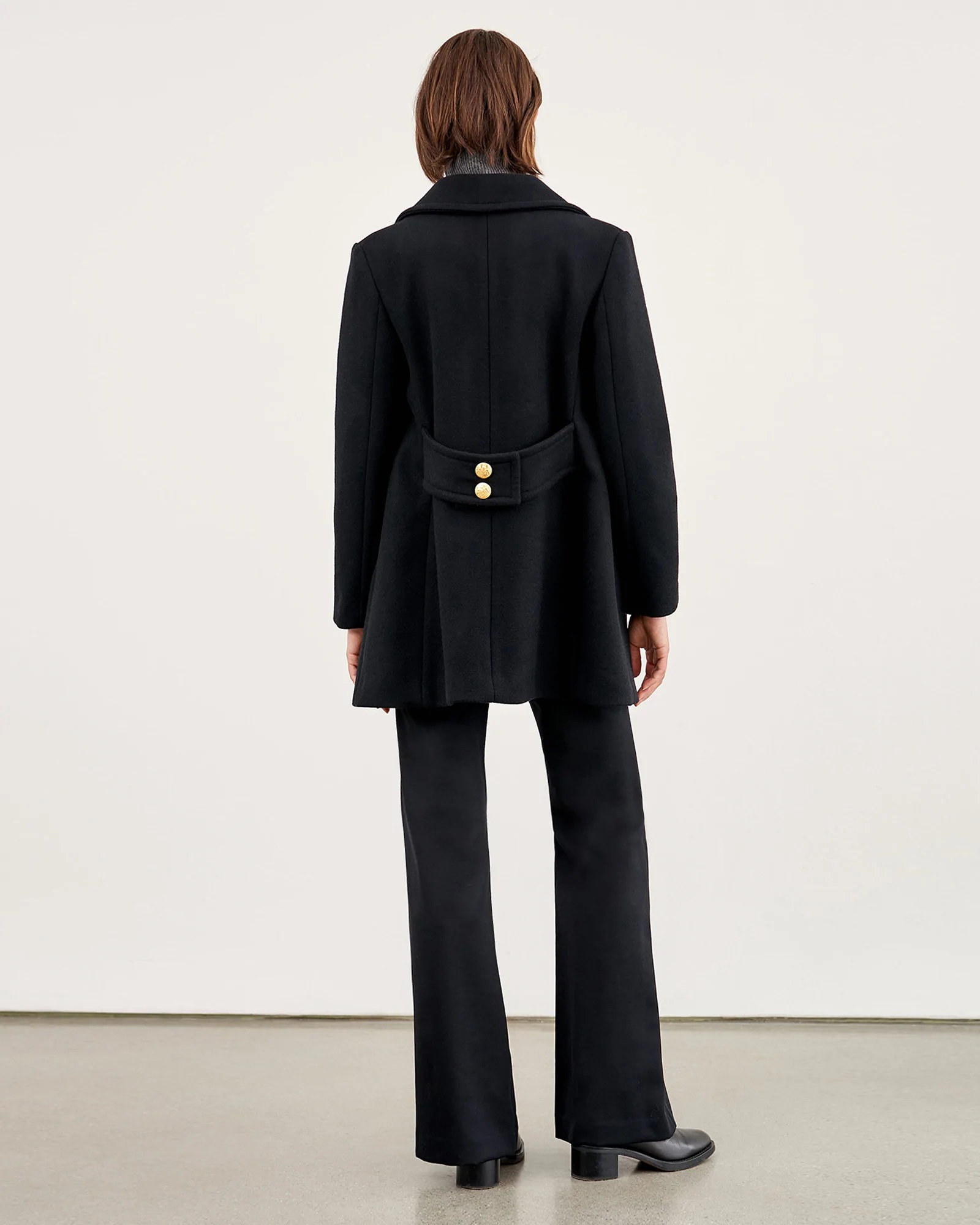 Nili Lotan Melina Coat in Black M