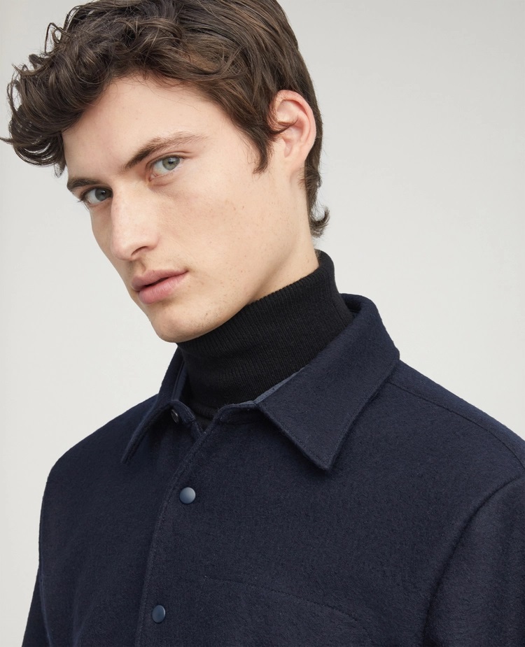 Aspesi Wool Jacket in Navy 3XL