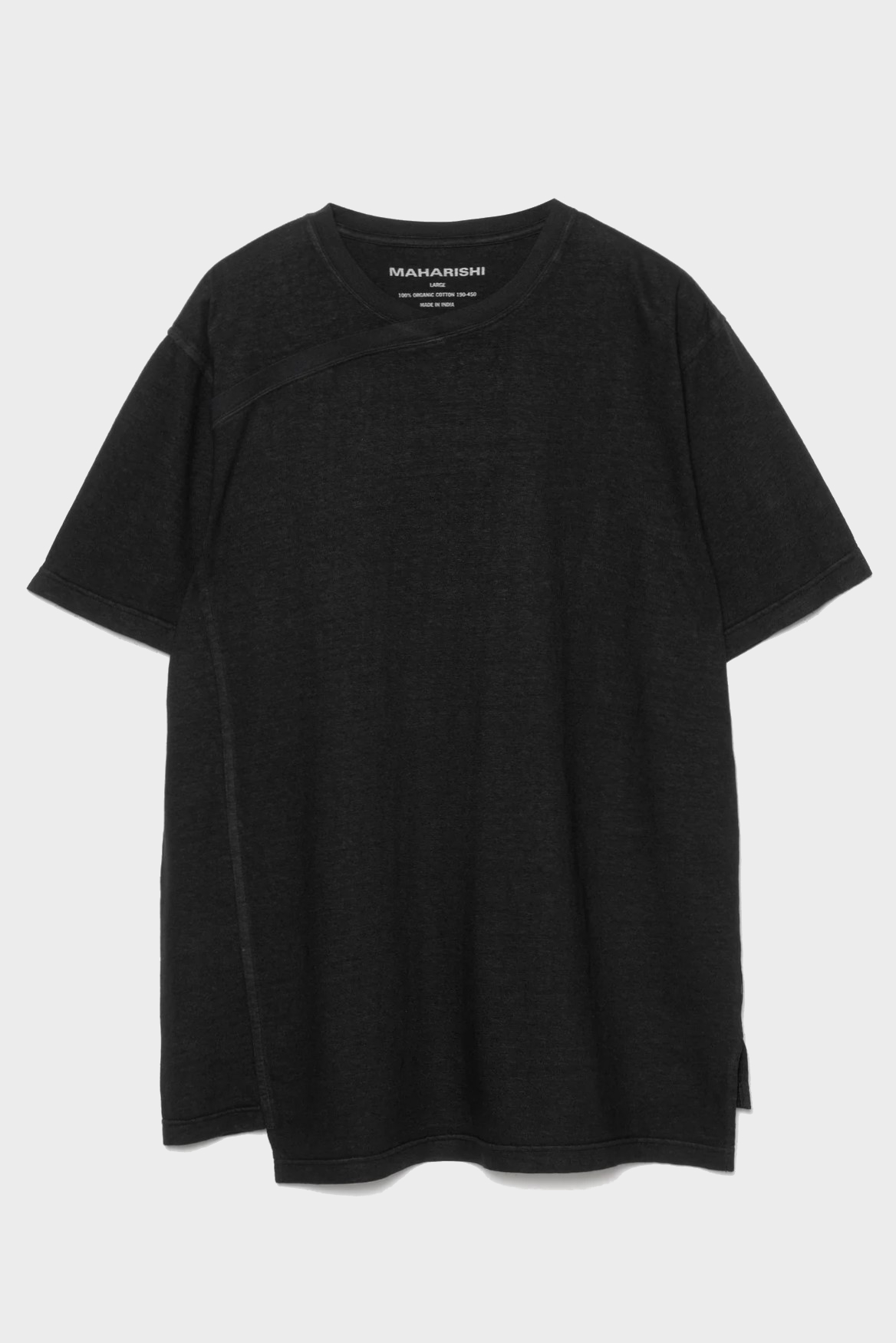 MAHARISHI 6000 Monk Organic Hemp T-Shirt in Black MAHARISHI 6000 Monk Organic Hemp T-Shirt in Black