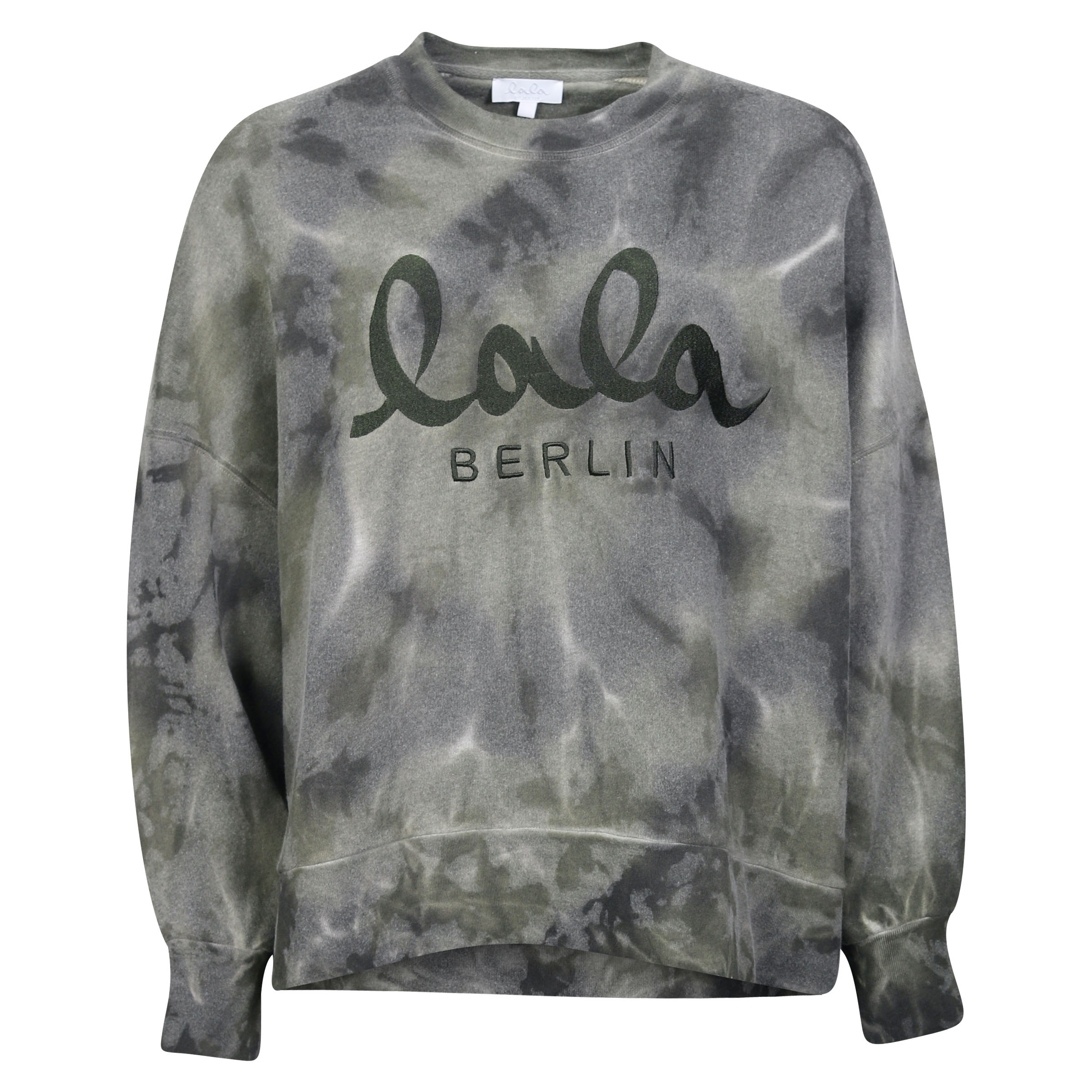 Lala Berlin Sweatshirt Izaya tie dye Olive Tiedie