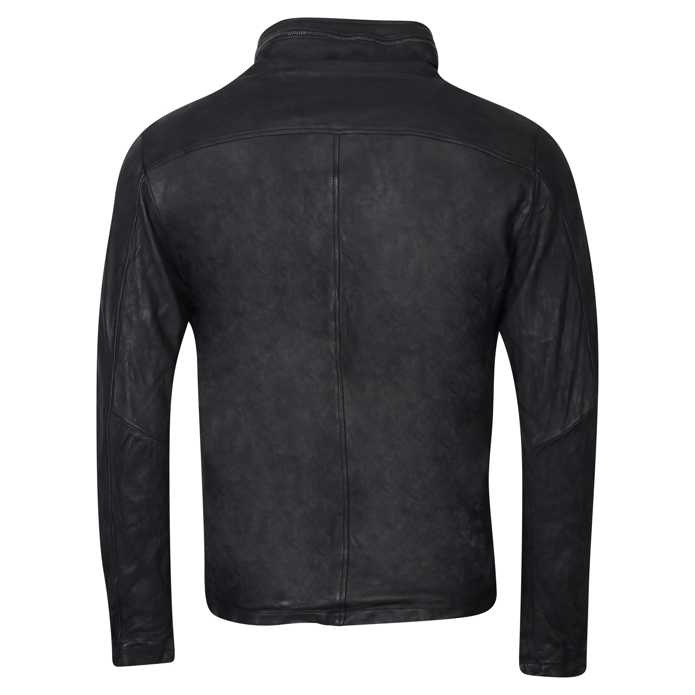 Giorgio Brato Brushed Leather Jacket Black 48