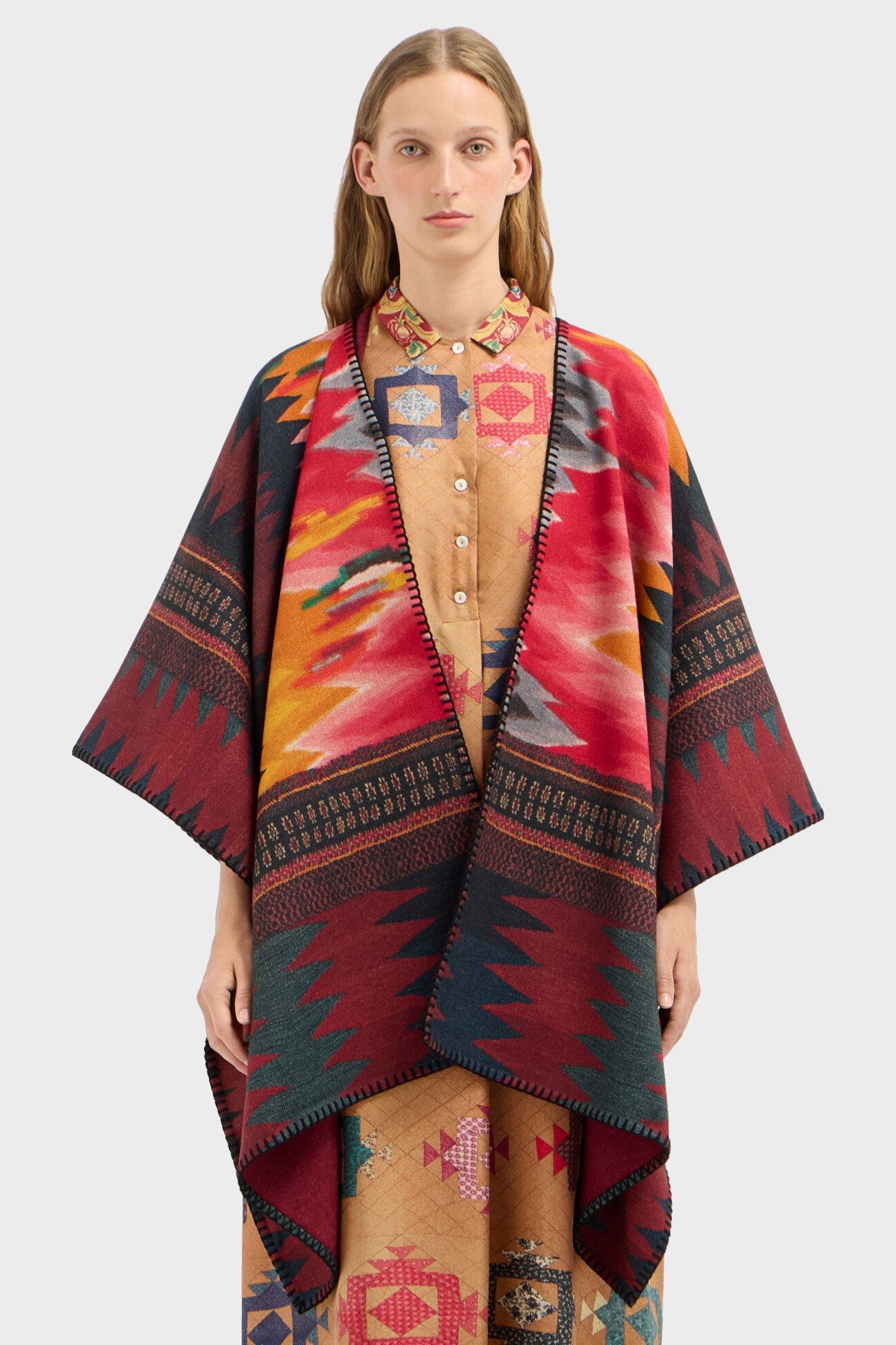 PIERRE-LOUIS MASCIA Poncho Multicolor
