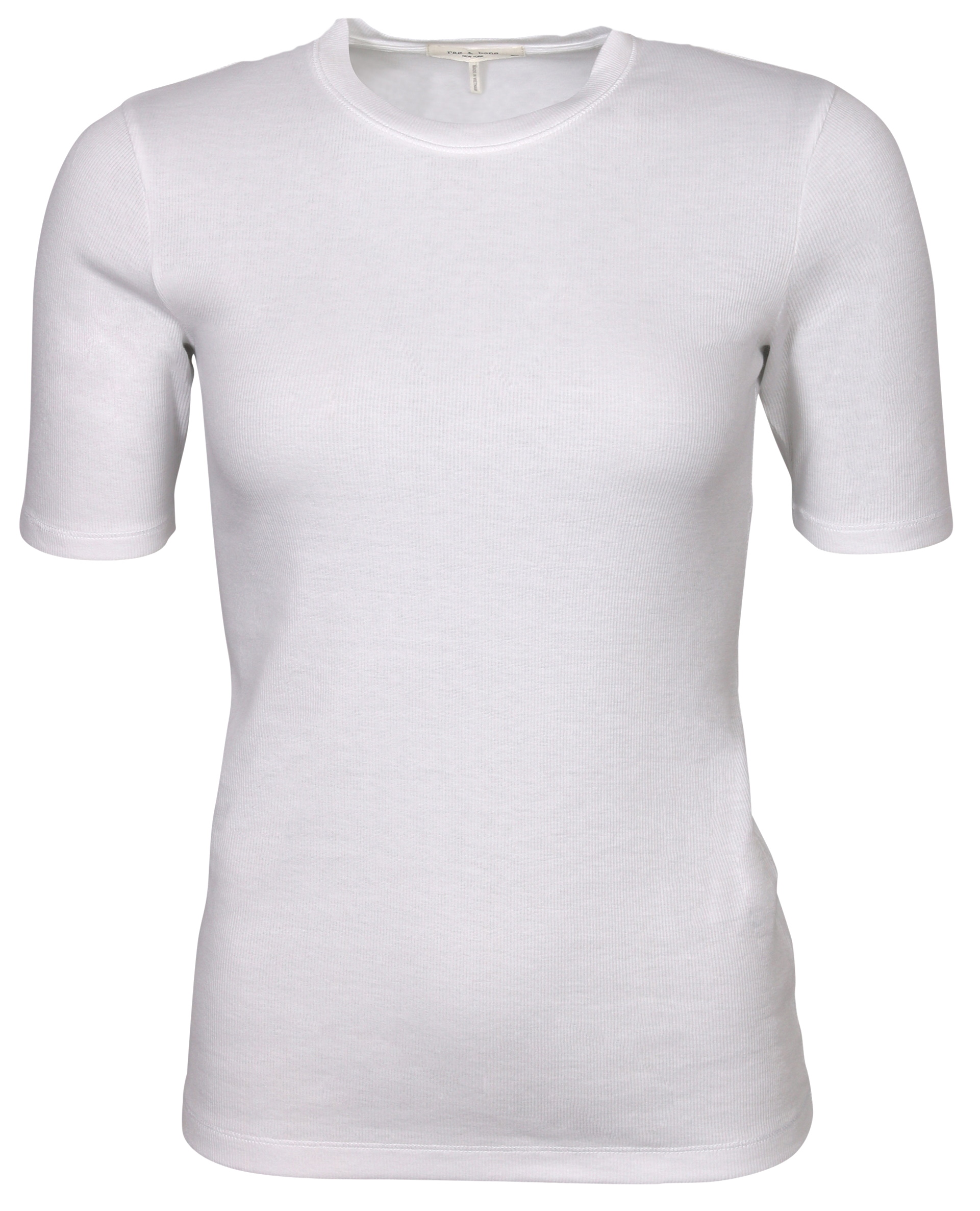 Rag & Bone Rib Slim T-Shirt Kari White