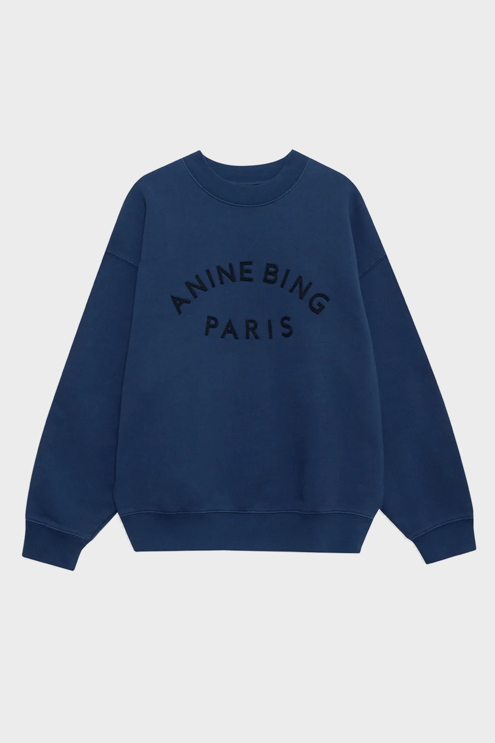 ANINE BING Paris Oversize Sweatshirt in Washed Navy