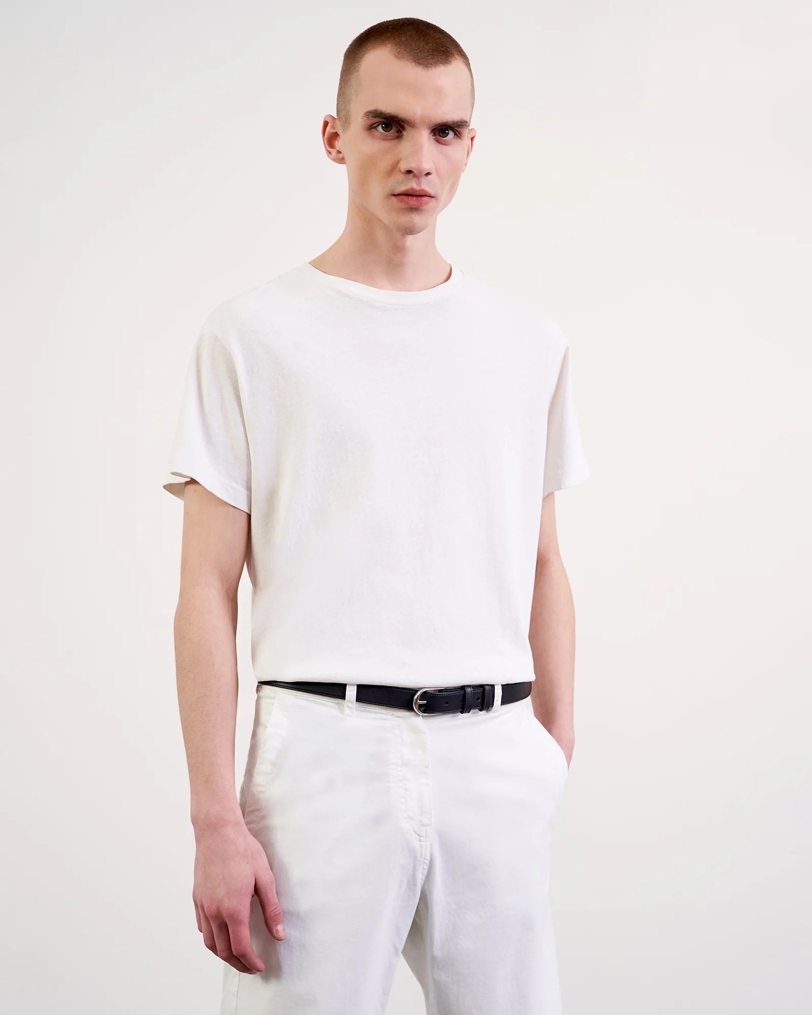 NILI LOTAN Bradley Tee in White L