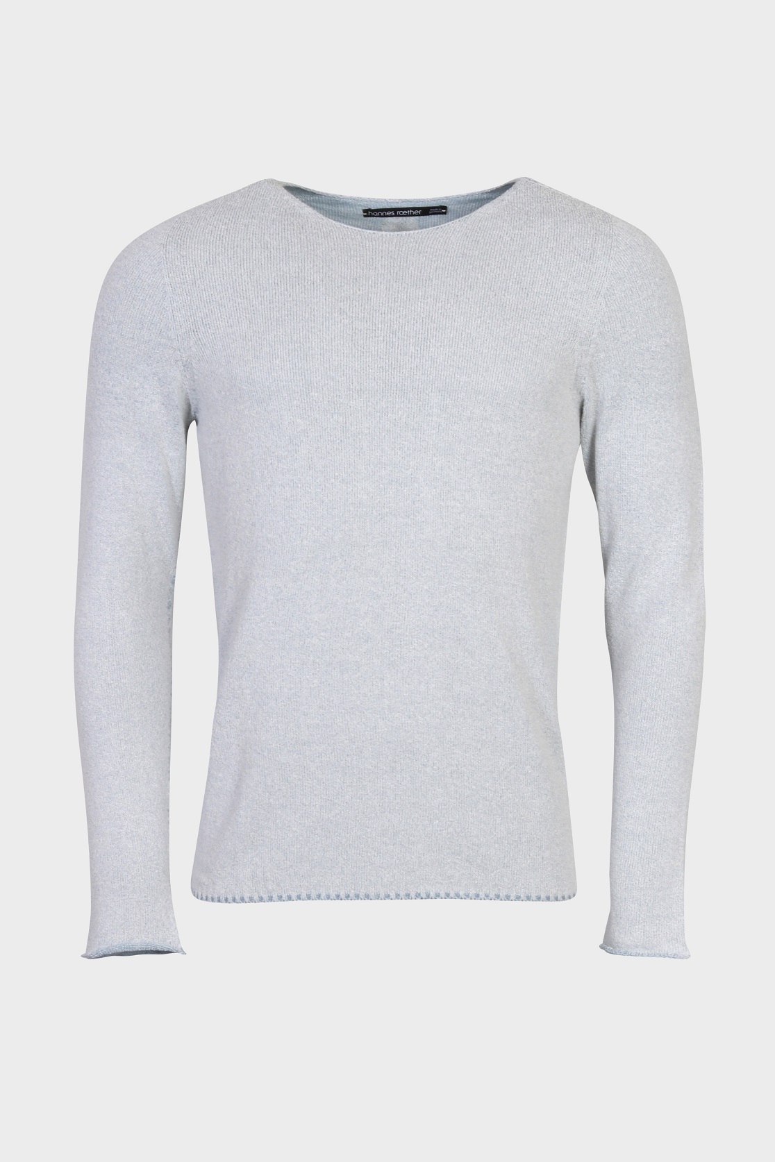 HANNES ROETHER Knit Sweater in Light Blue 2XL