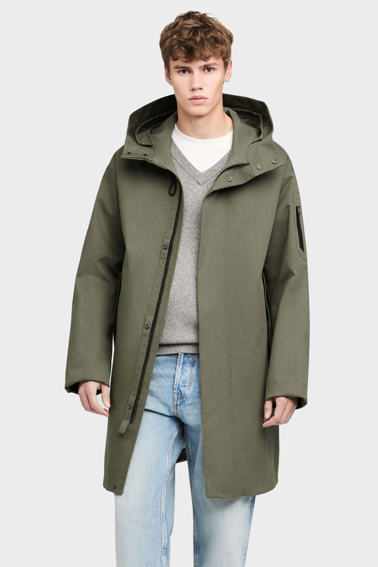 G-Lab Soho Coat in Olive Grey XL