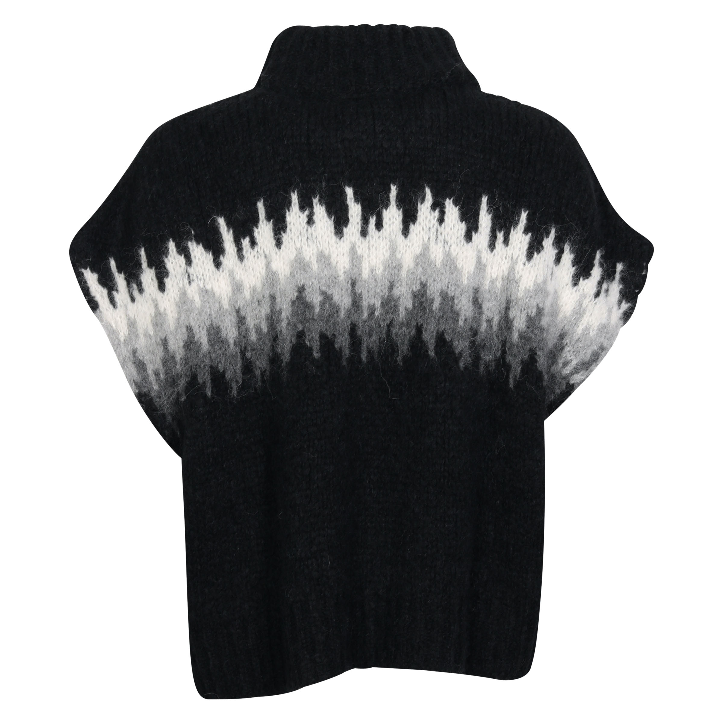 Thom Krom Knit Jaquard Pullover in Black L