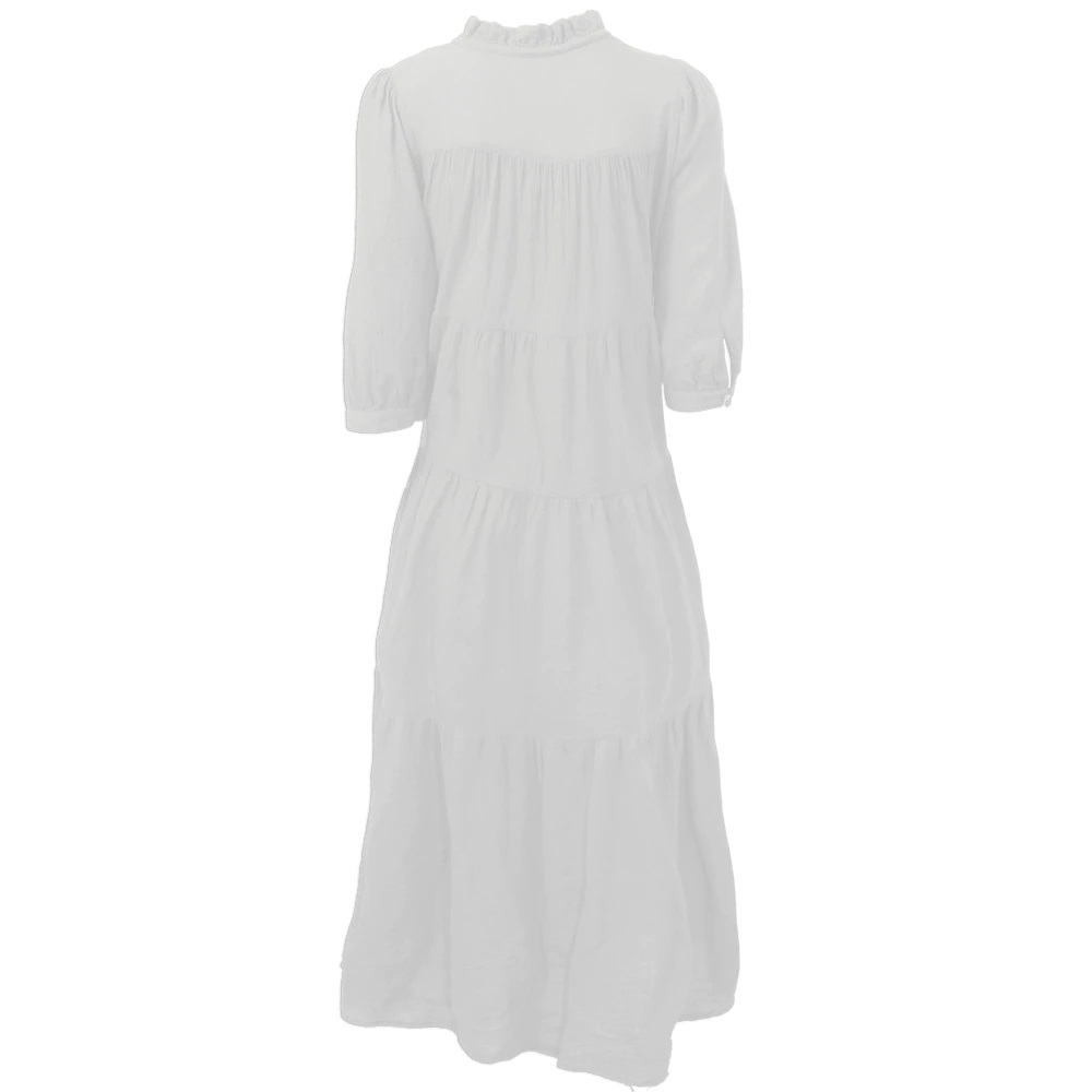 HONORINE Long Giselle Dress in White