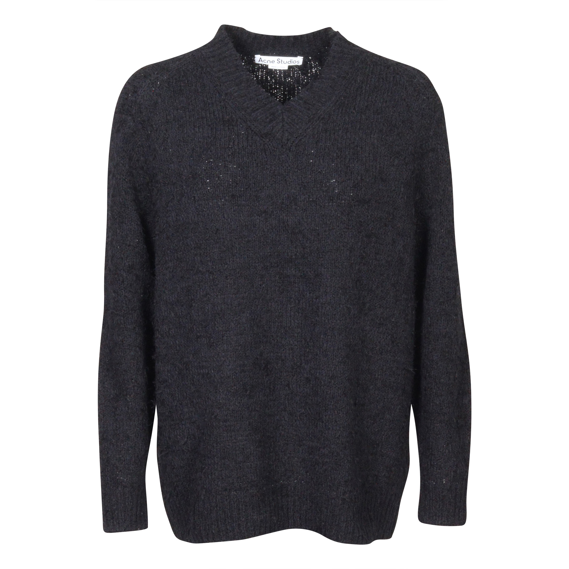 Acne Studios Knit Kohanna Feathery Cotton Washed Black
