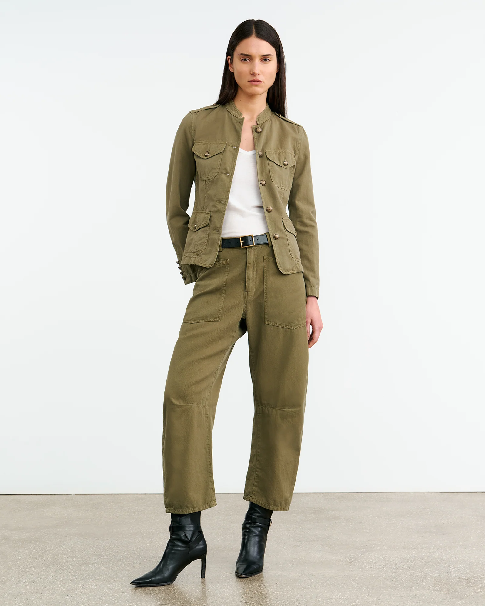 NILI LOTAN Fieldjacket in Olive Green
