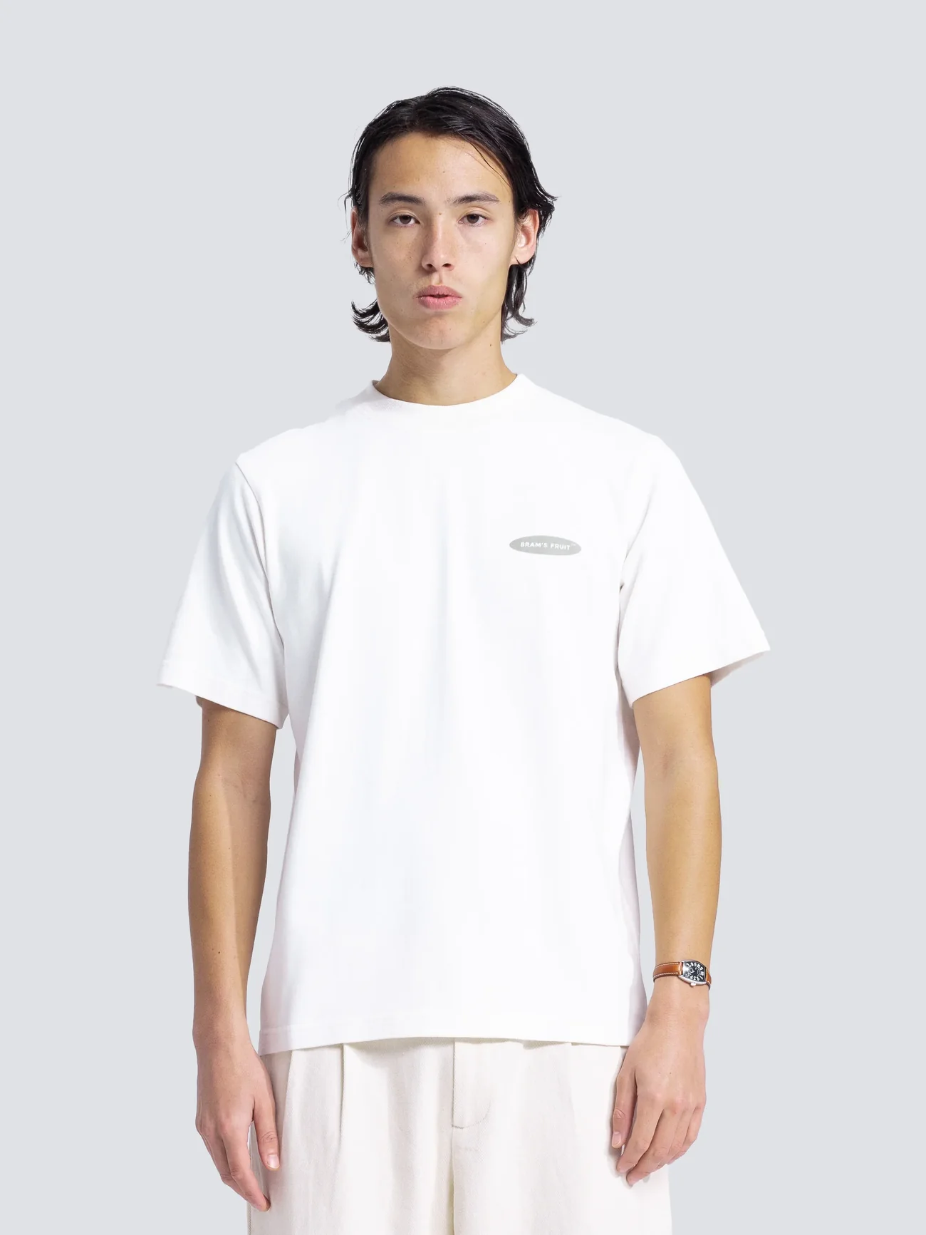 BRAM'S FRUIT ''F*ck Off'' Distressed T-Shirt in White
