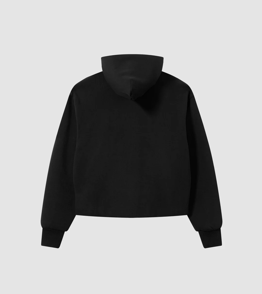 PERPLEX Two Way Zip Hoodie in Black