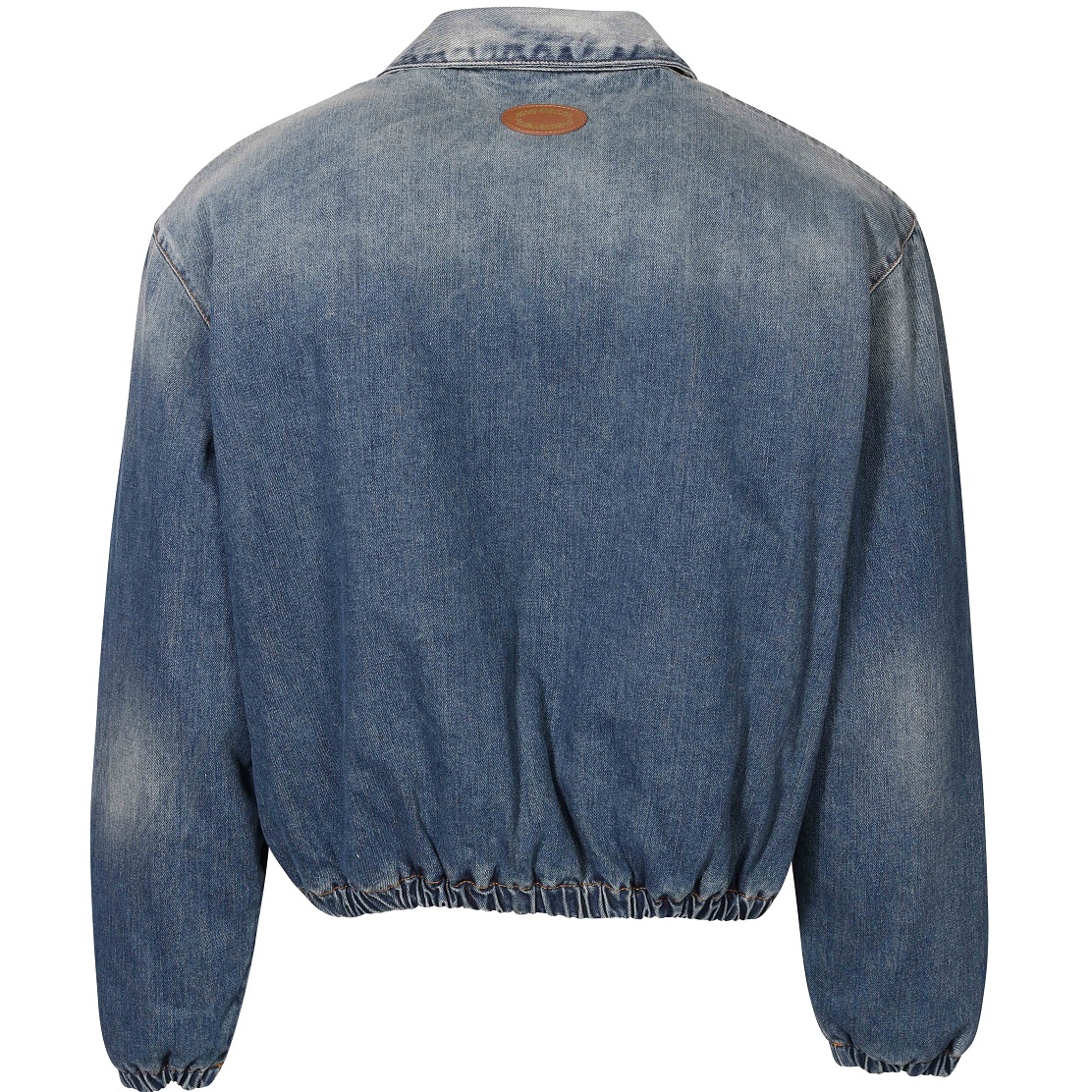 ACNE STUDIOS Padded Denim Jacket in Mid Blue