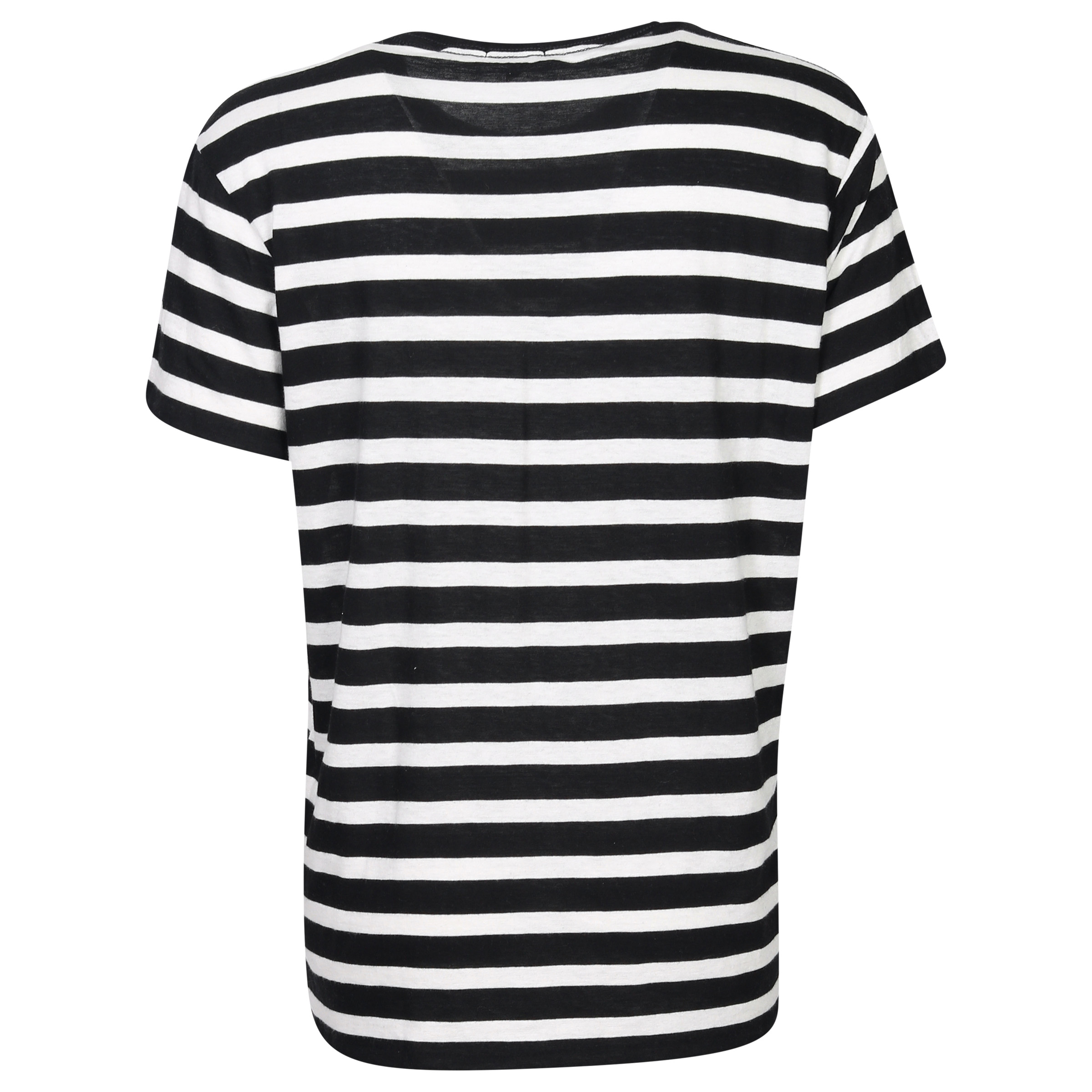 R13 Striped Boy T-Shirt Black/Ecru