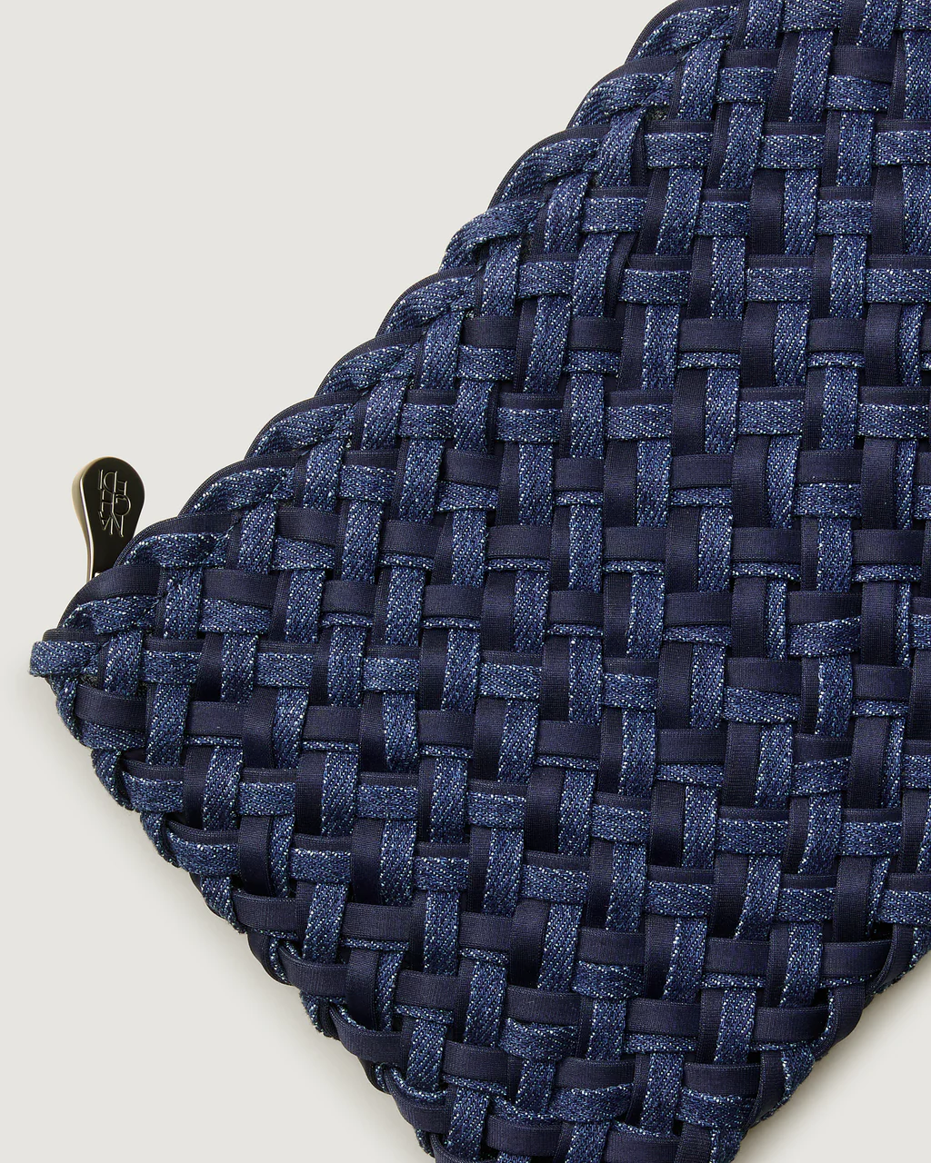 NAGHEDI Handwoven Medium Nomad Hobo Bag in Indigo