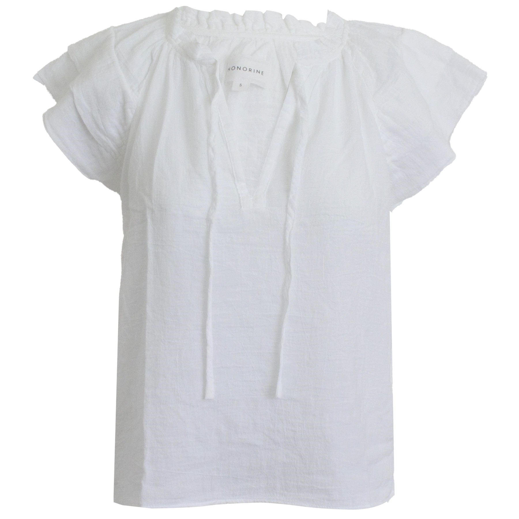 HONORINE Cosette Blouse in White