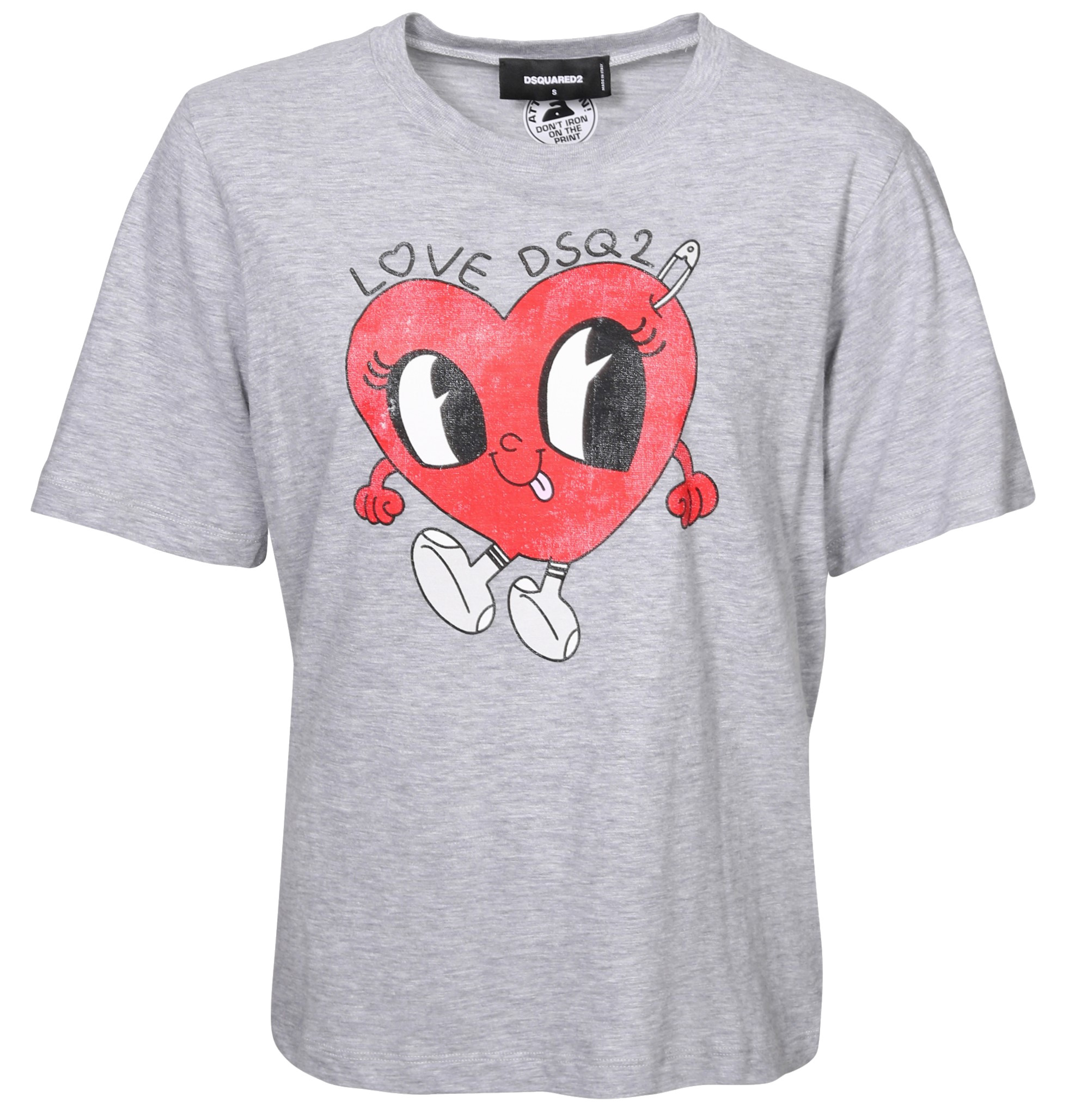 DSQUARED2 Easy Fit T-Shirt in Grey Melange