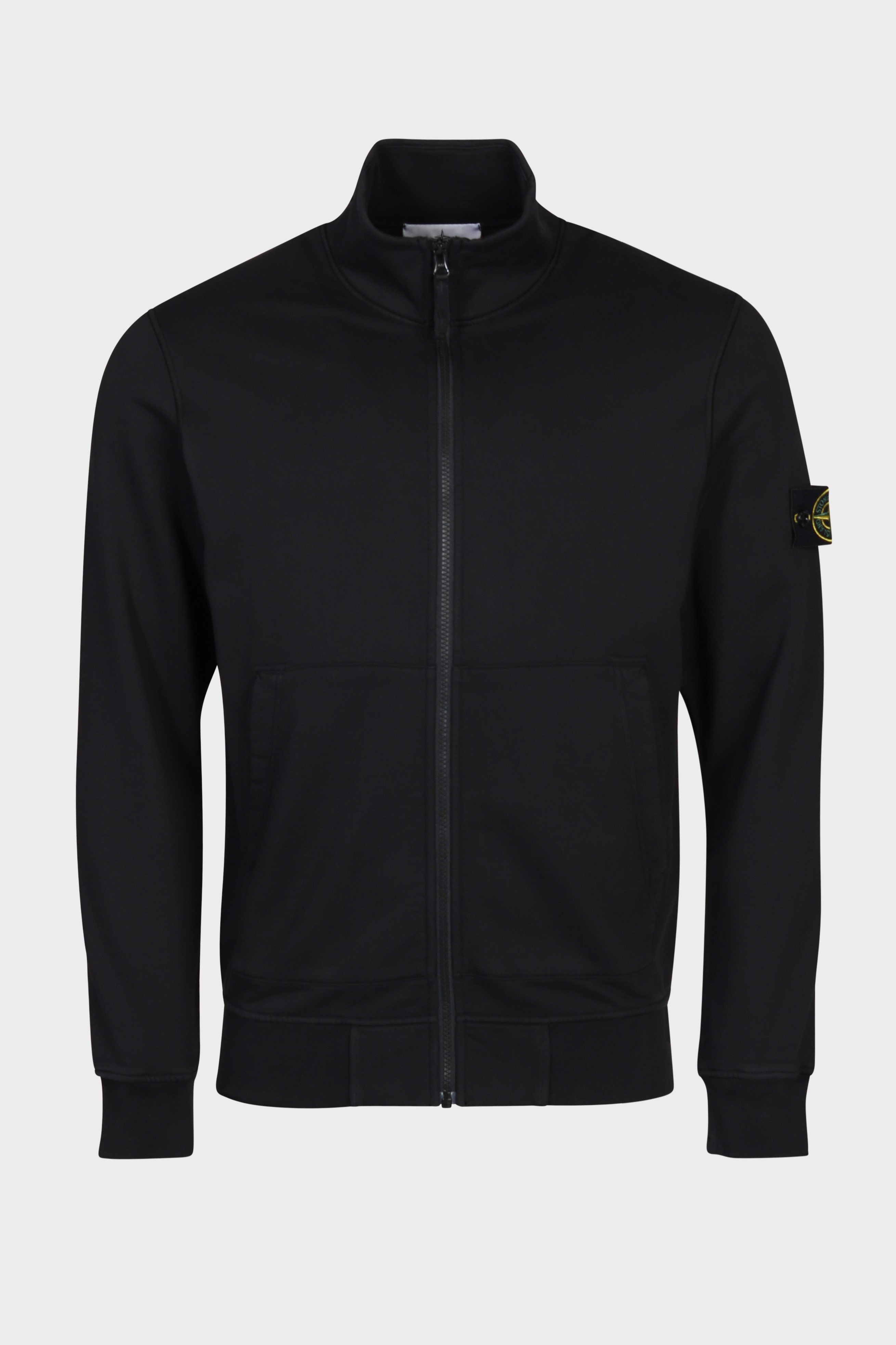 STONE ISLAND Zip Sweatshirt in Black 3XL