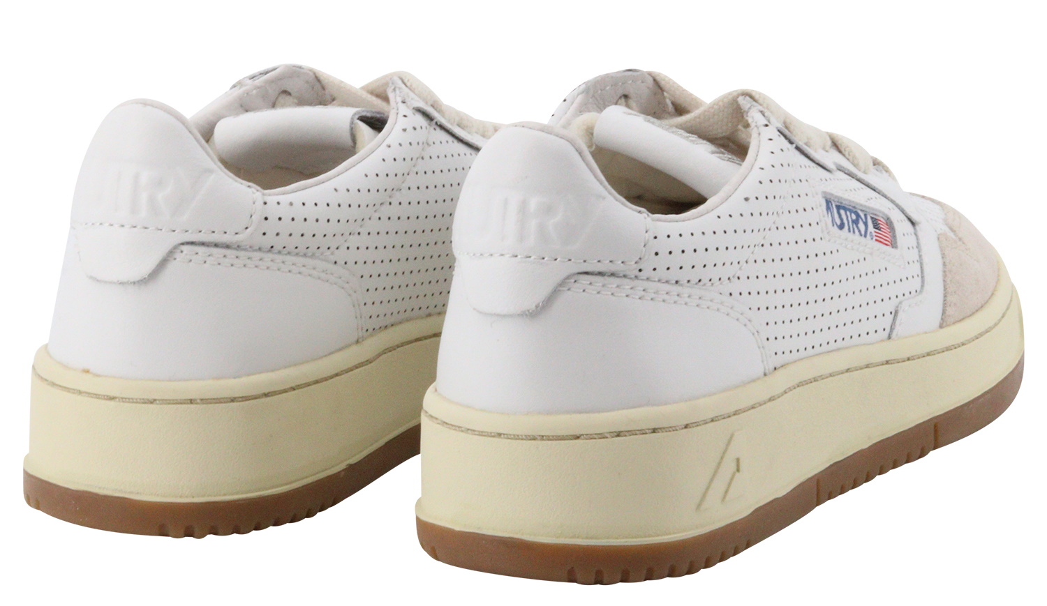 Autry Action Shoes Vintage Sneaker Suede/Toe White
